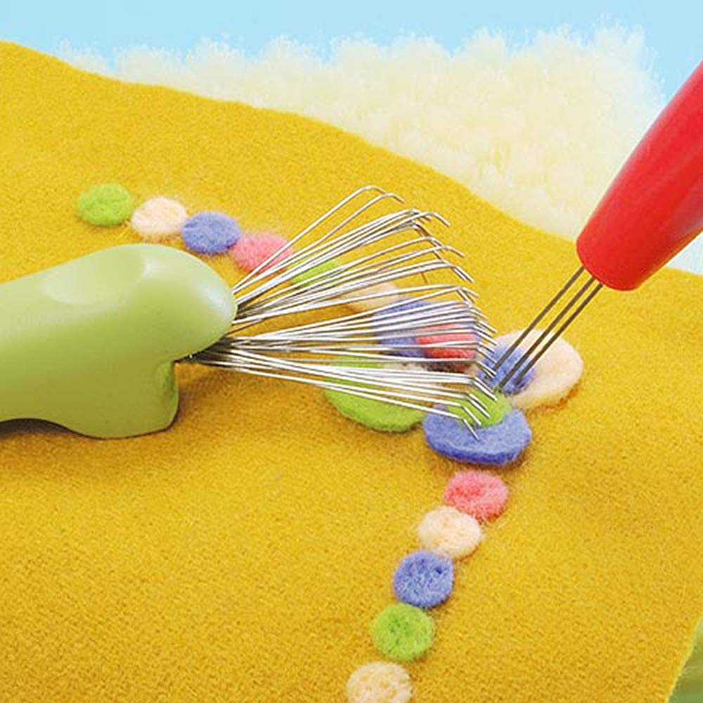 Premium Clover Felting Needle Claw & Mat Cleaner Kit - Wool Crafting Tool for Needle Felting, DIY Fiber Art - Perfect for Home, Studio & Classroom Use