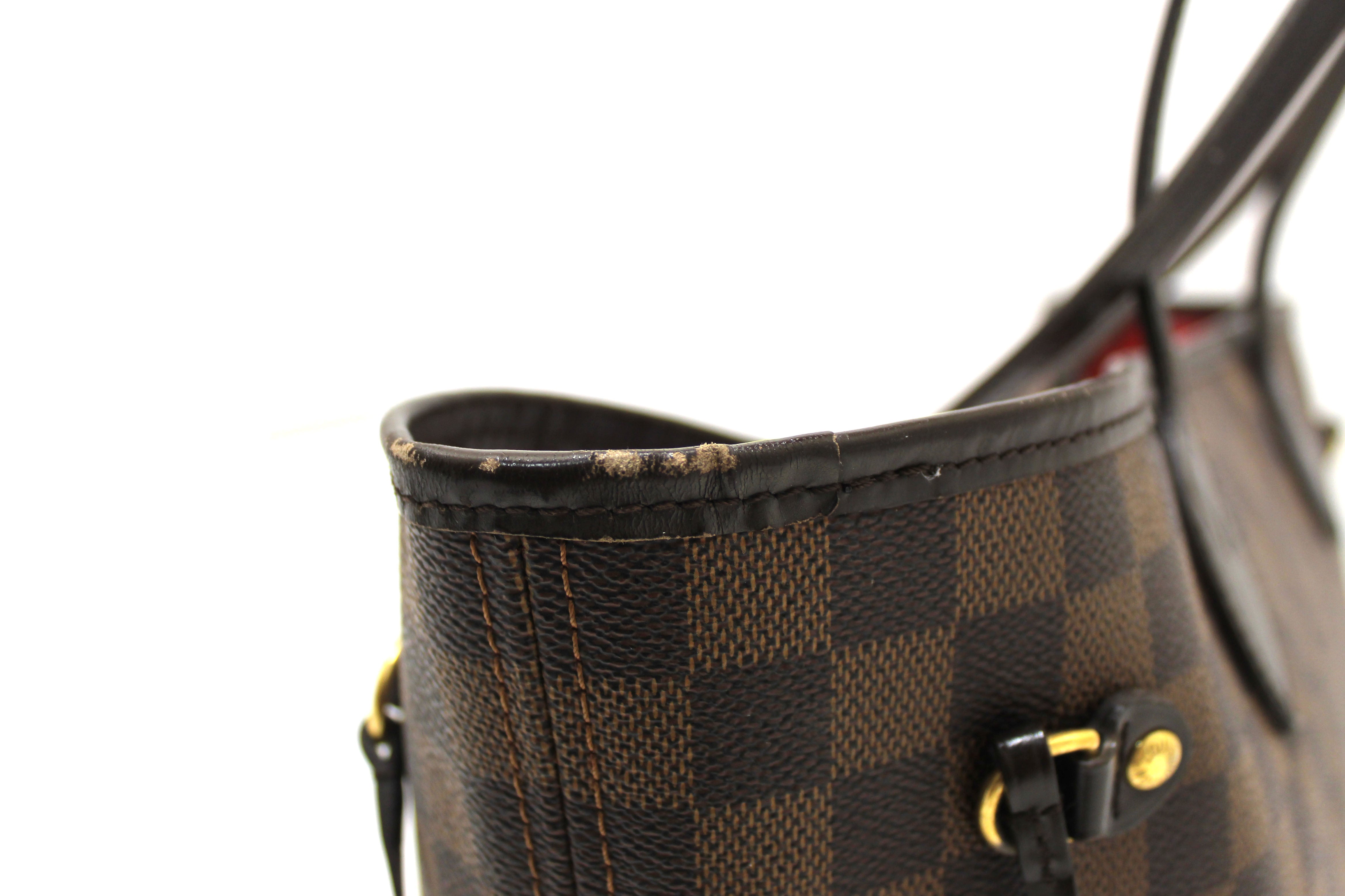 Authentic Louis Vuitton Damier Ebene Canvas Neverfull MM Tote Bag - Luxury Designer Handbag for Women, Perfect for Work, Travel & Everyday Use