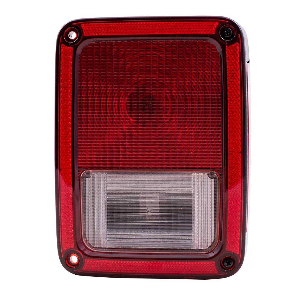 Brock Replacement Tail Light Set for 2007-2018 Jeep Wrangler JK - Driver & Passenger Side Compatible with Part Numbers 55077891AH & 55077890AH - Perfect for Off-Roading, Night Driving & Vehicle Restoration