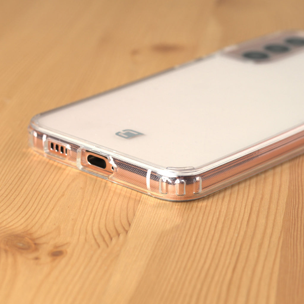 Antimicrobial Samsung Galaxy S22 Plus Clear Phone Case - Shockproof & Scratch Resistant Protection for Everyday Use, Work & Travel