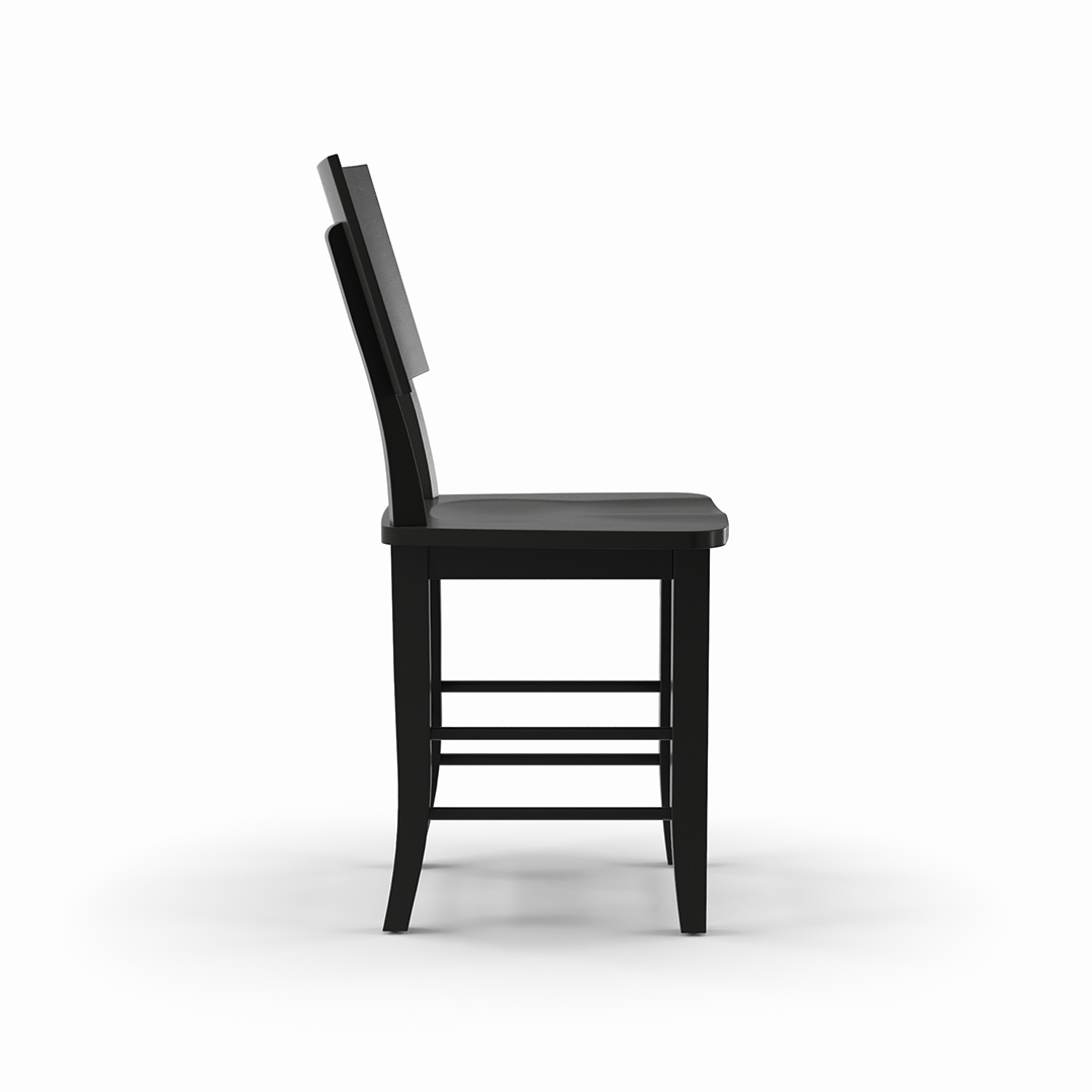 Modern Fresno Counter Stool - Adjustable Height Bar Stool with Backrest - Comfortable Kitchen & Dining Stool for Breakfast Nook, Bar, Island, and Counter - Perfect for Home, Cafe, and Restaurant Use