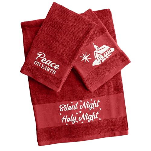 Decorative Bath Towel - Red