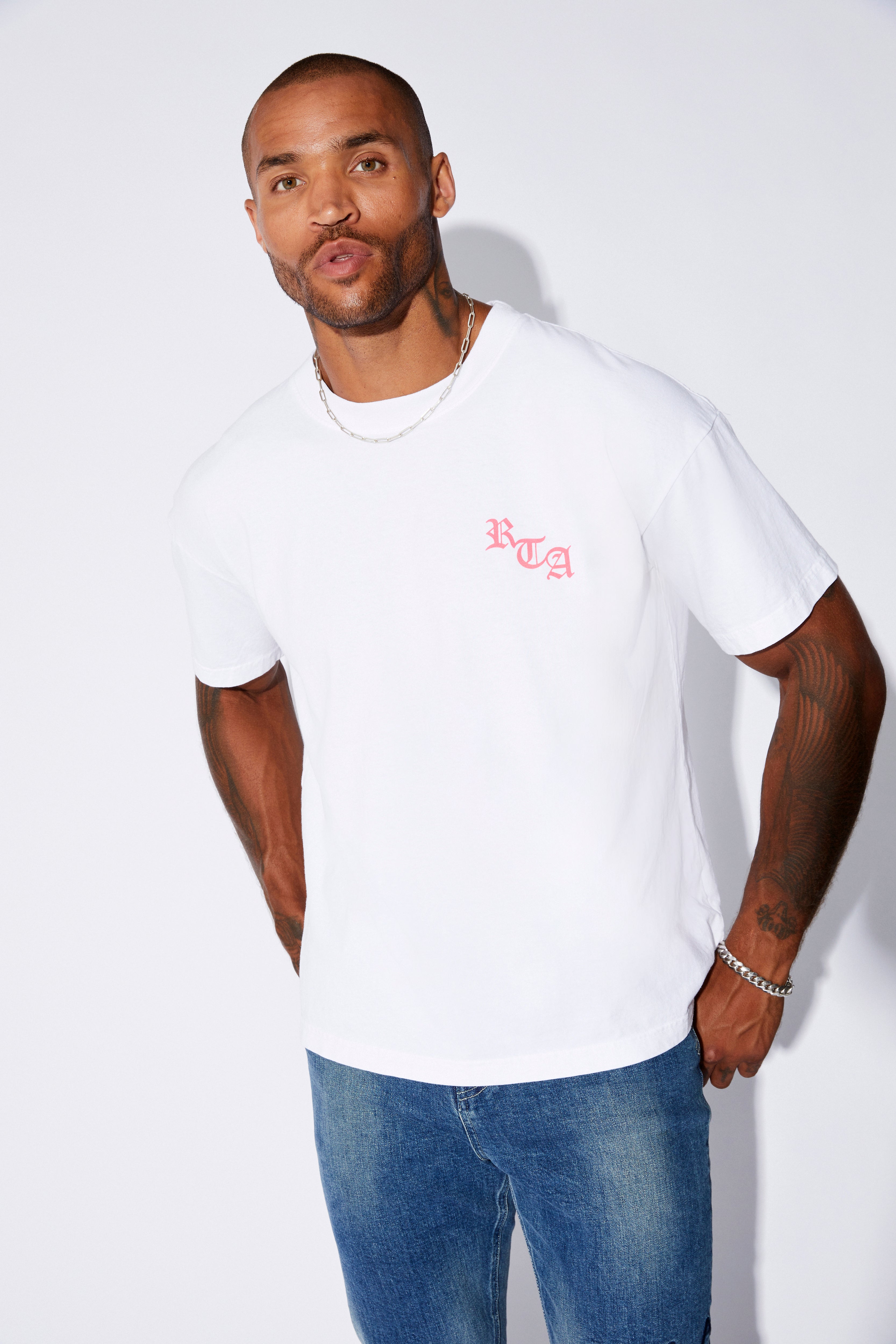 Colt Short Sleeve T-Shirt - White from The Ashes | Men's Casual Cotton Tee for Everyday Wear & Street Style Outfits