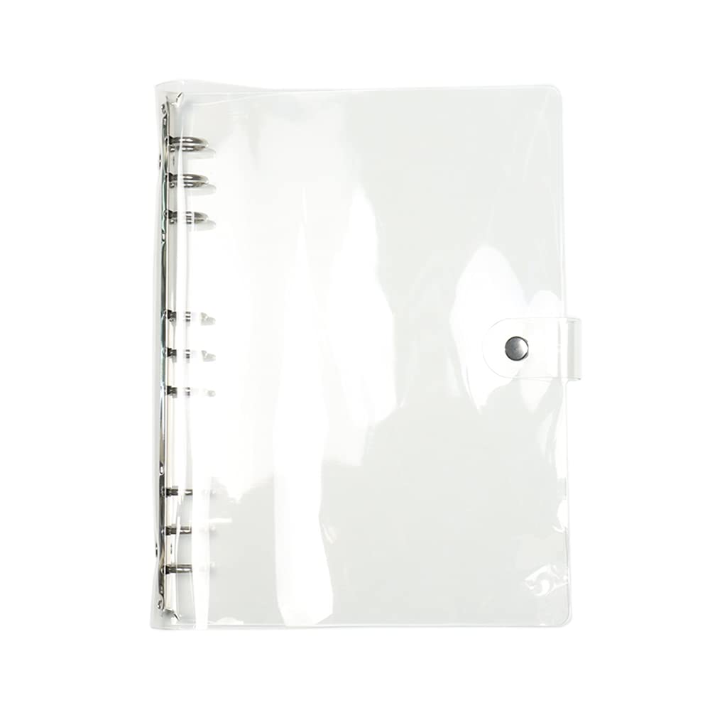 B5 Clear Soft PVC 9-Ring Binder with Snap Button Closure - 20mm Round Ring for Loose Leaf, Journal, Planner & Photo Albums - School & Office Supplies (B5-9 Holes, 206x275mm) - Organize Documents, Notes & Craft Projects - Perfect for Students, Teachers & Professionals - Great for Classrooms, Home Offices & Creative Projects