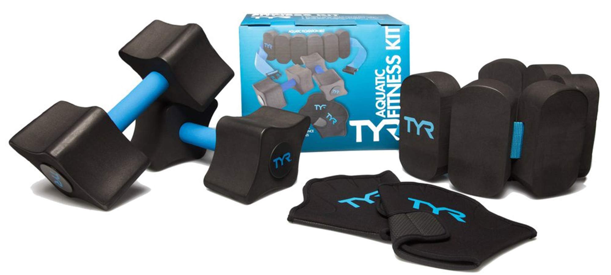 TYR Aquatic Fitness Kit - Swim Training Gear for Pool & Open Water Workouts | Perfect for Swim Training, Water Aerobics & Fitness Classes