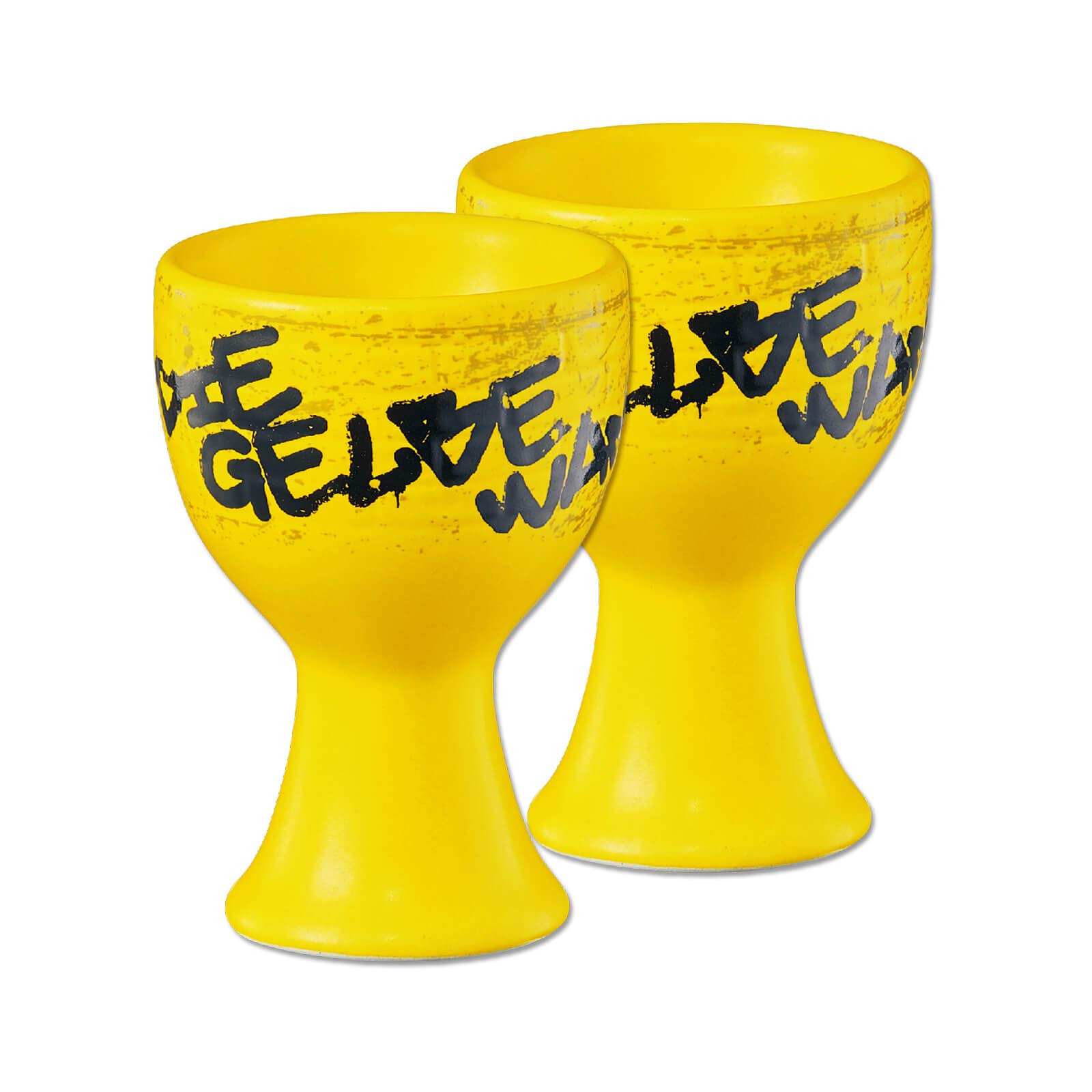 Borussia Dortmund BVB 09 Soccer Egg Cups - Yellow Wall Themed Set of 2 - Perfect for Football Fan Gifts & Home Decor