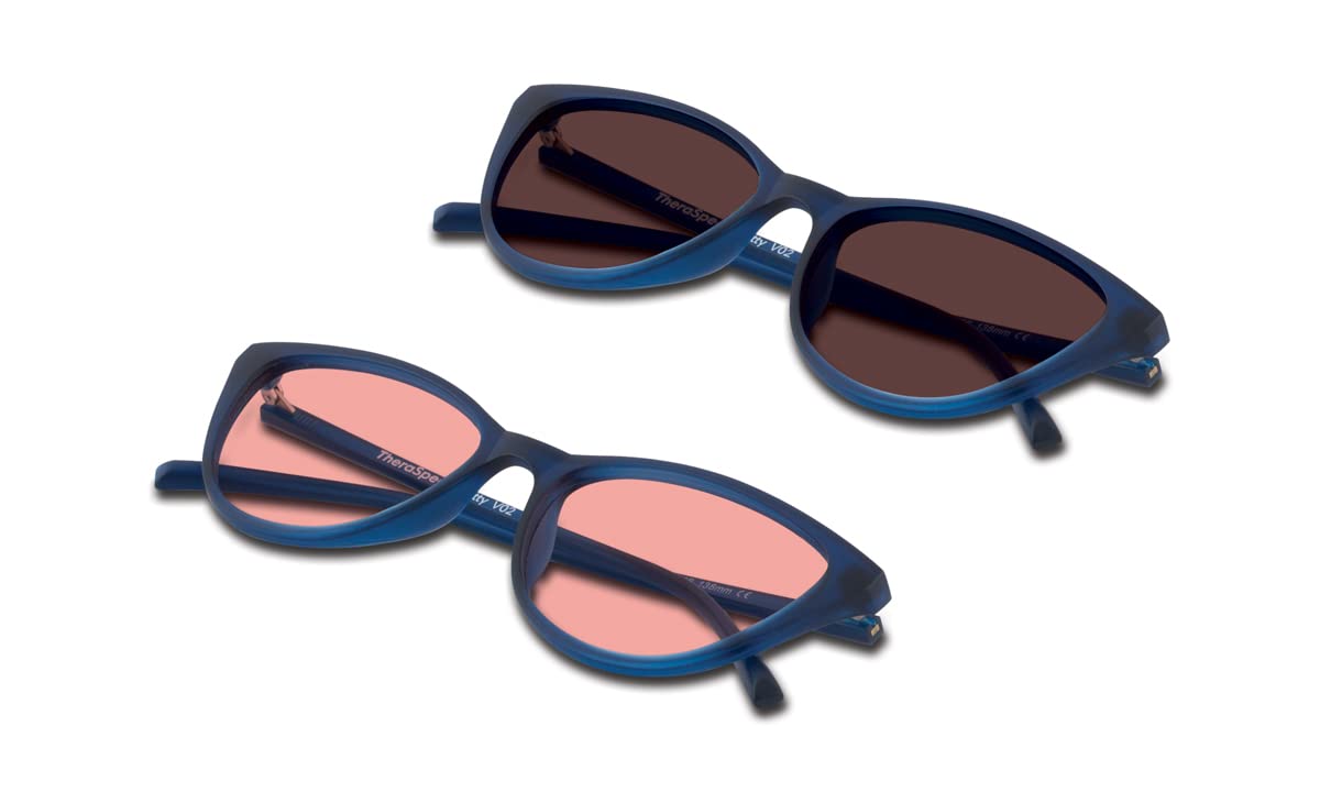 TheraSpecs Migraine Relief Glasses Bundle - Blue Light Blocking & Light Sensitivity Glasses for Women (Betty Style) - Perfect for Computer Work, Reading & Indoor Light Sensitivity Relief