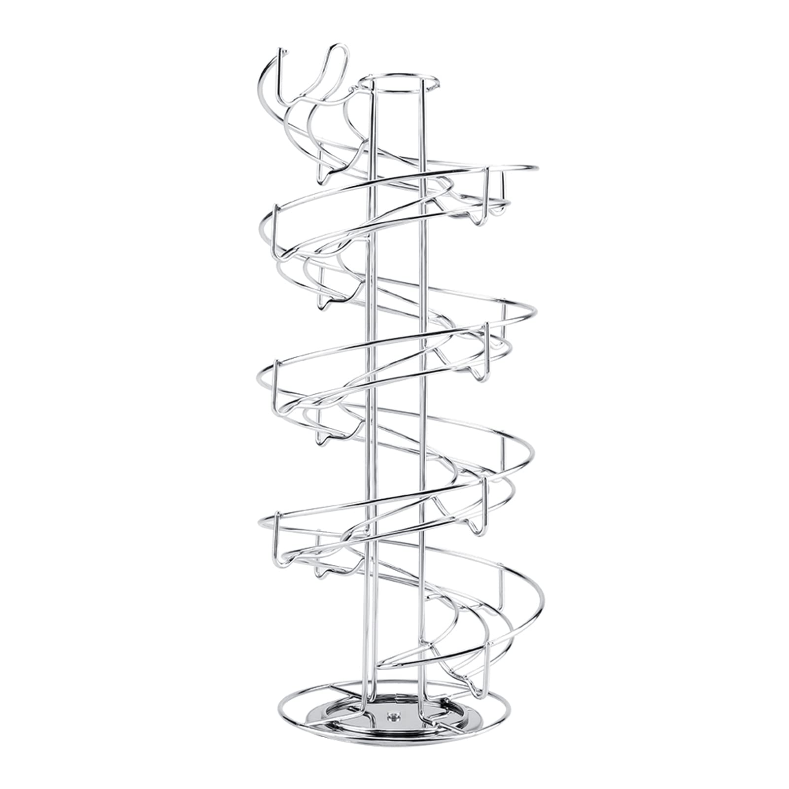 YEmirth Metal Coffee Capsule Holder - 40 Pods Storage Rack, Spiral Rotating Stand Display Shelf Organizer for Nespresso & Keurig - Perfect for Kitchen Countertop & Coffee Bar Organization