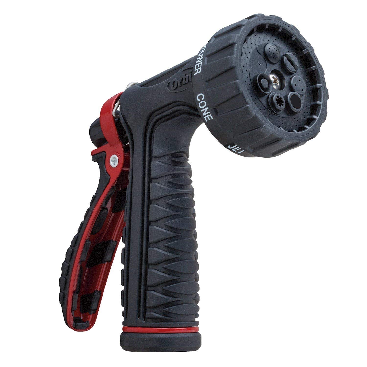 Orbit 10 Pack Pro Flo Rear Trigger 7-Pattern Hose-End Lawn & Garden Watering Nozzle - Perfect for Watering Plants, Lawns, and Gardens with Adjustable Spray Patterns