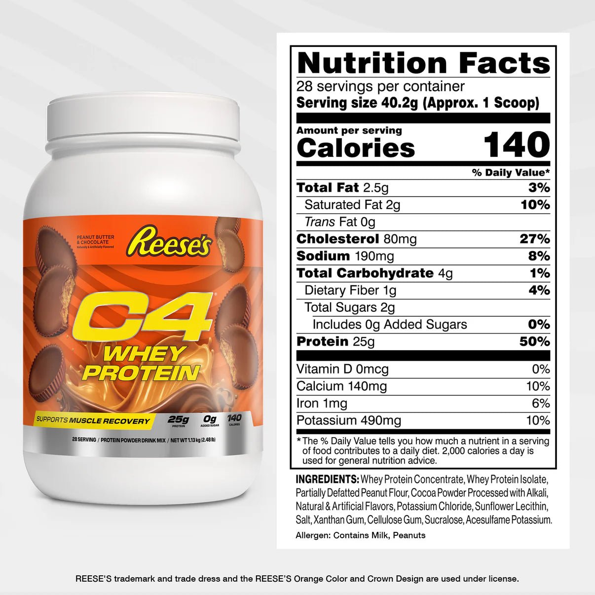 C4 Whey Protein Powder - Premium Muscle Recovery & Performance Supplement for Athletes & Fitness Enthusiasts - Post-Workout, Gym & Weight Training Support