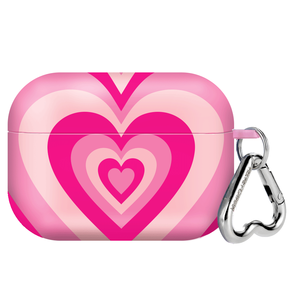 Cute Pink Sweethearts AirPods Case with Heart Design - Trendy Protective Cover for AirPods 1/2/3 & Pro - Perfect Gift for Valentine's Day, Anniversary & Everyday Use