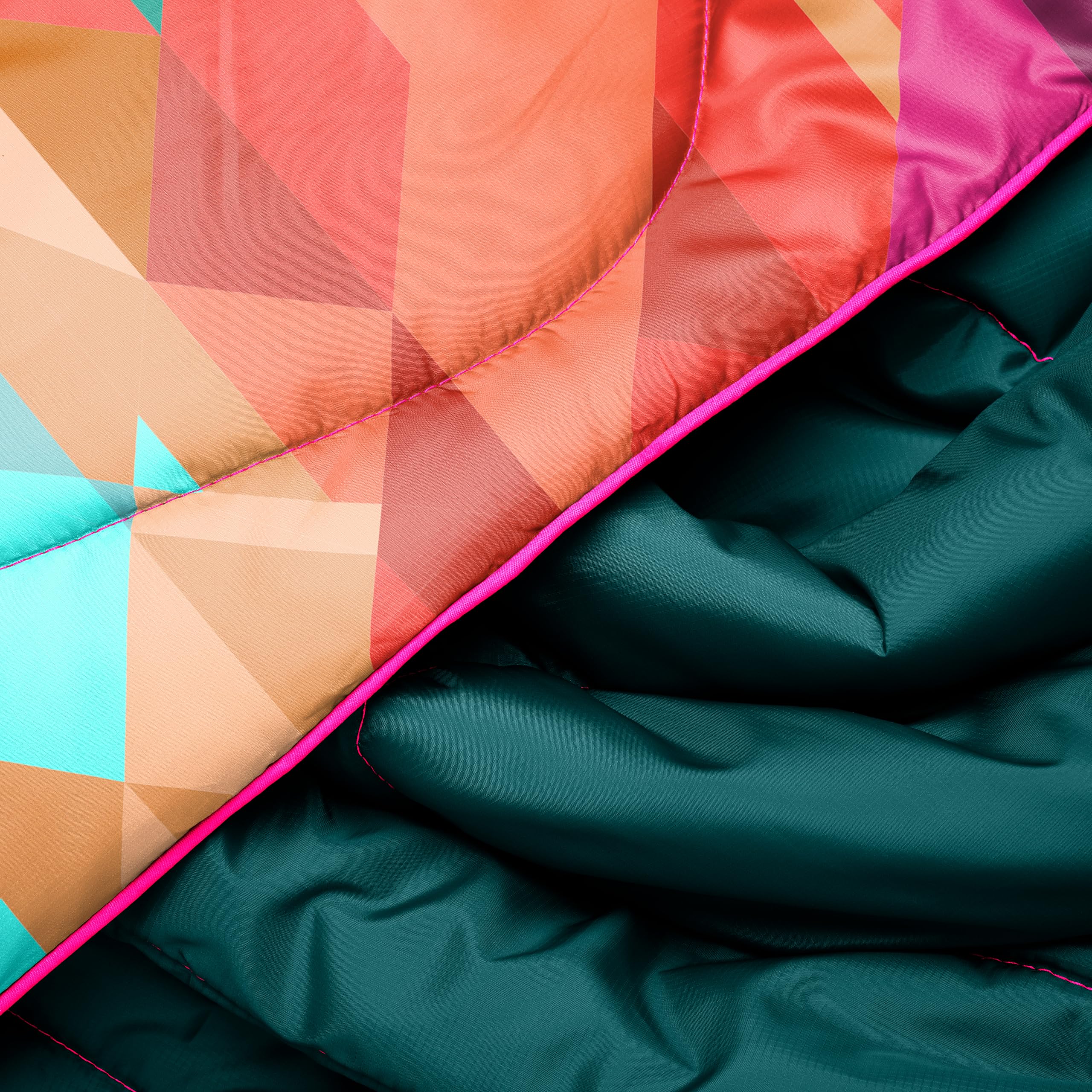 Rumpl Original Puffy Blanket - Ultra Warm & Lightweight 100% Recycled Polyester Camping Blanket | Water-Resistant, Packable Outdoor Puffer Blanket (52