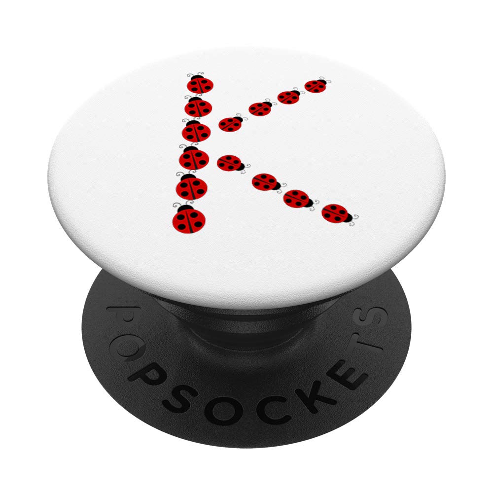 Custom Monogram Initial Letter K PopSockets PopGrip - Interchangeable Phone Grip & Stand for iPhone, Samsung, Tablets - Perfect for Work, Travel & Everyday Use