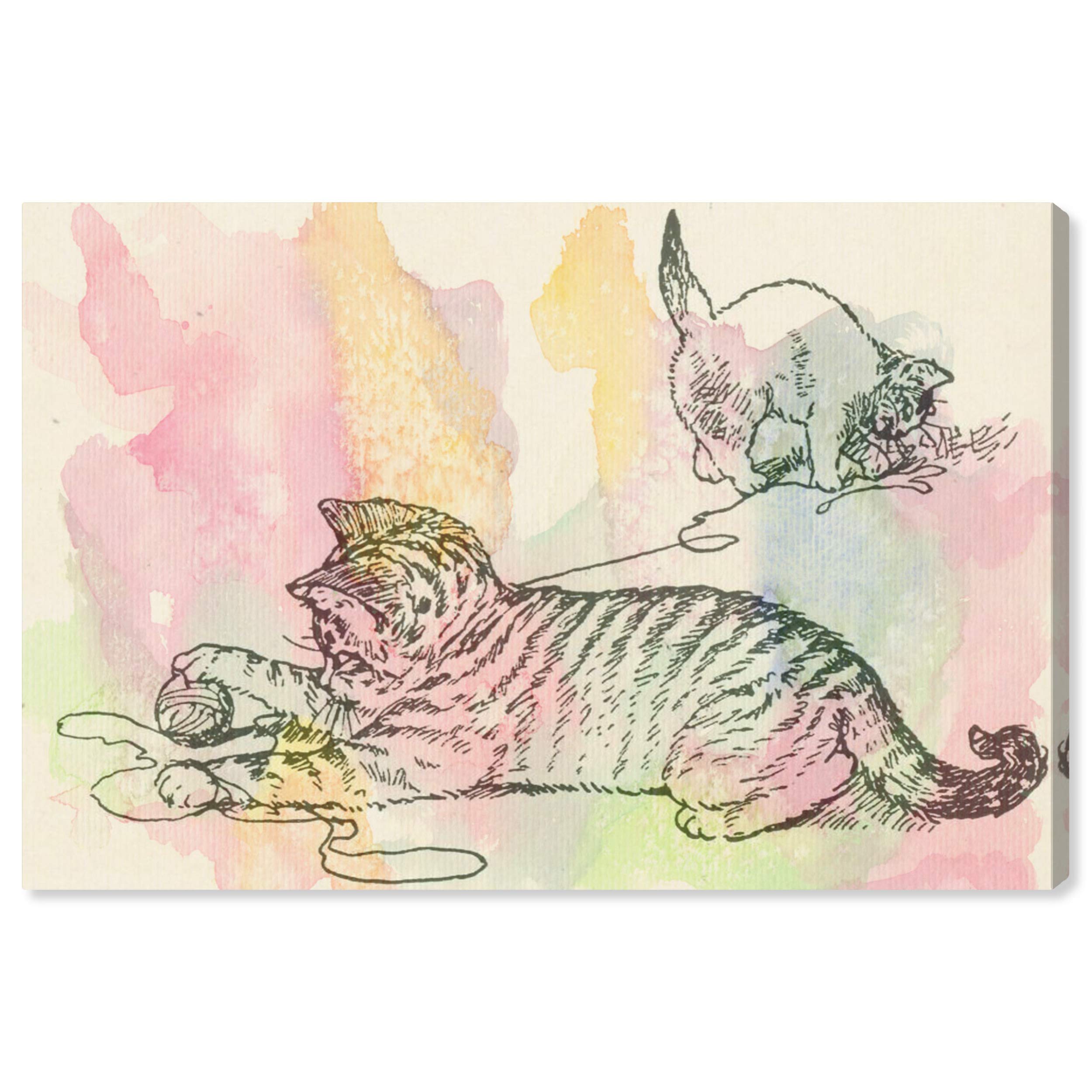 Oliver Gal Artist Co. 'Kittens Love to Play' Animal Wall Art Canvas Print - 45