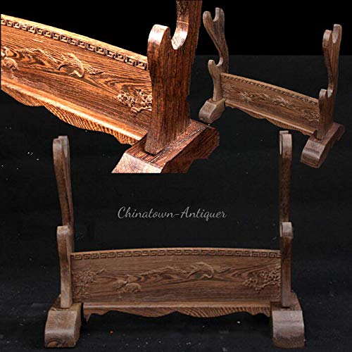 Premium Padded Katana Sword Stand - 2-Tier Samurai Sword Display Holder for Katana, Wakizashi, Tanto - Perfect for Home Decor, Martial Arts Dojo & Japanese Sword Collection Display