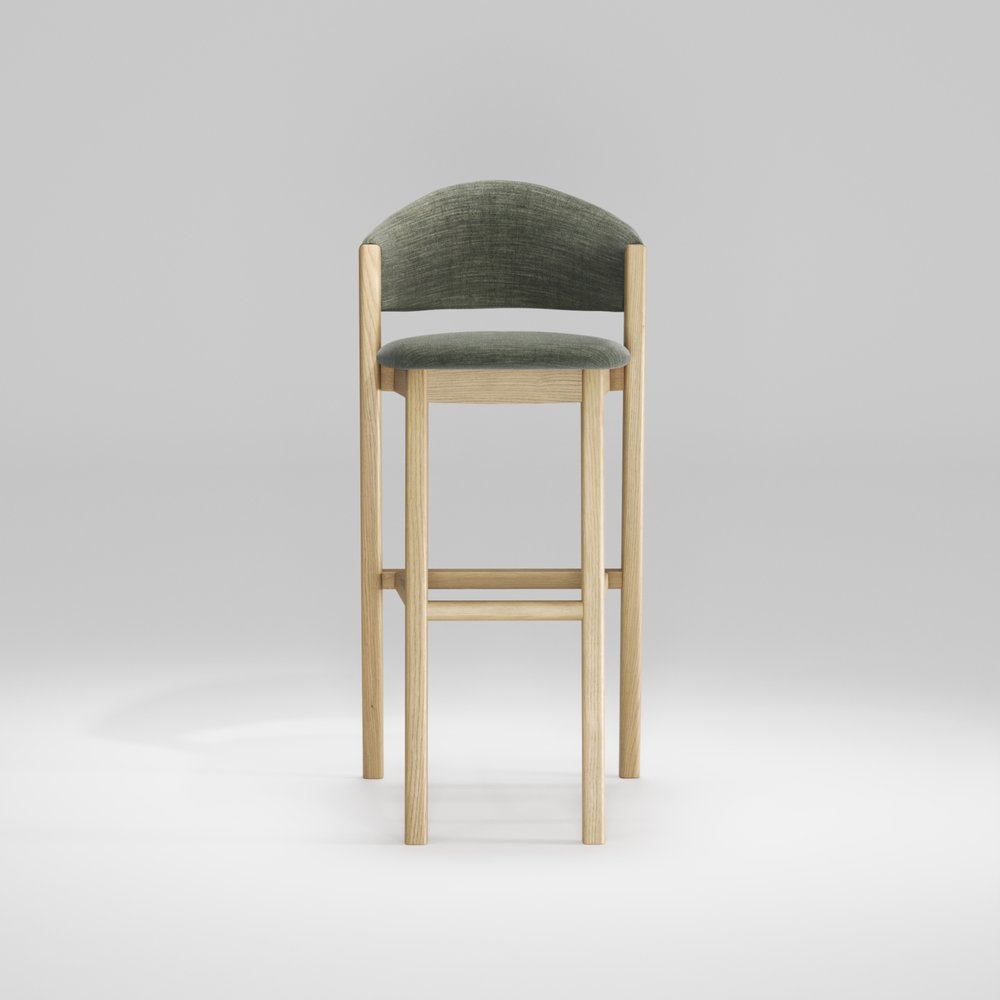 CARAVELA Bar Stool - Modern Adjustable Counter Height Stool with Backrest, Set of 2 - Perfect for Kitchen Island, Breakfast Bar & Home Pub Decor