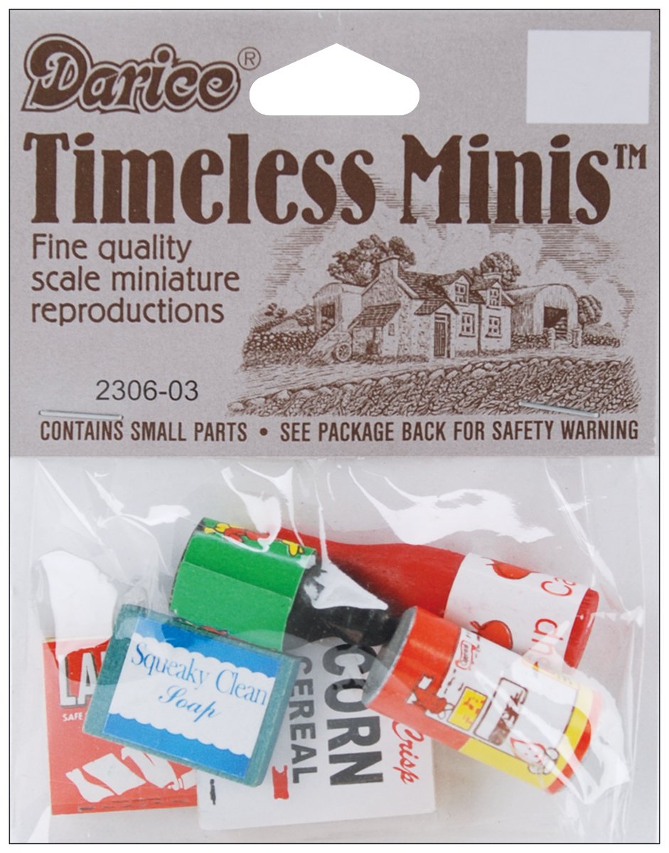 Darice Mini Groceries - Timeless Miniatures for Dollhouse & Diorama
