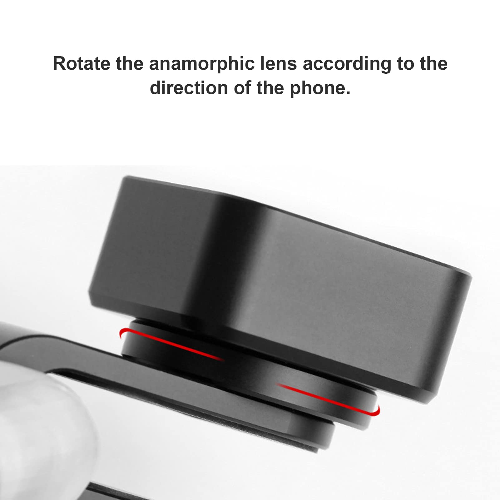 1.33X Anamorphic Lens for iPhone & Android - Universal Wide Screen Filmmaking Lens for Cinematic Video Creation - Perfect for Vlogging, Travel Videos and Professional Mobile Filmmaking