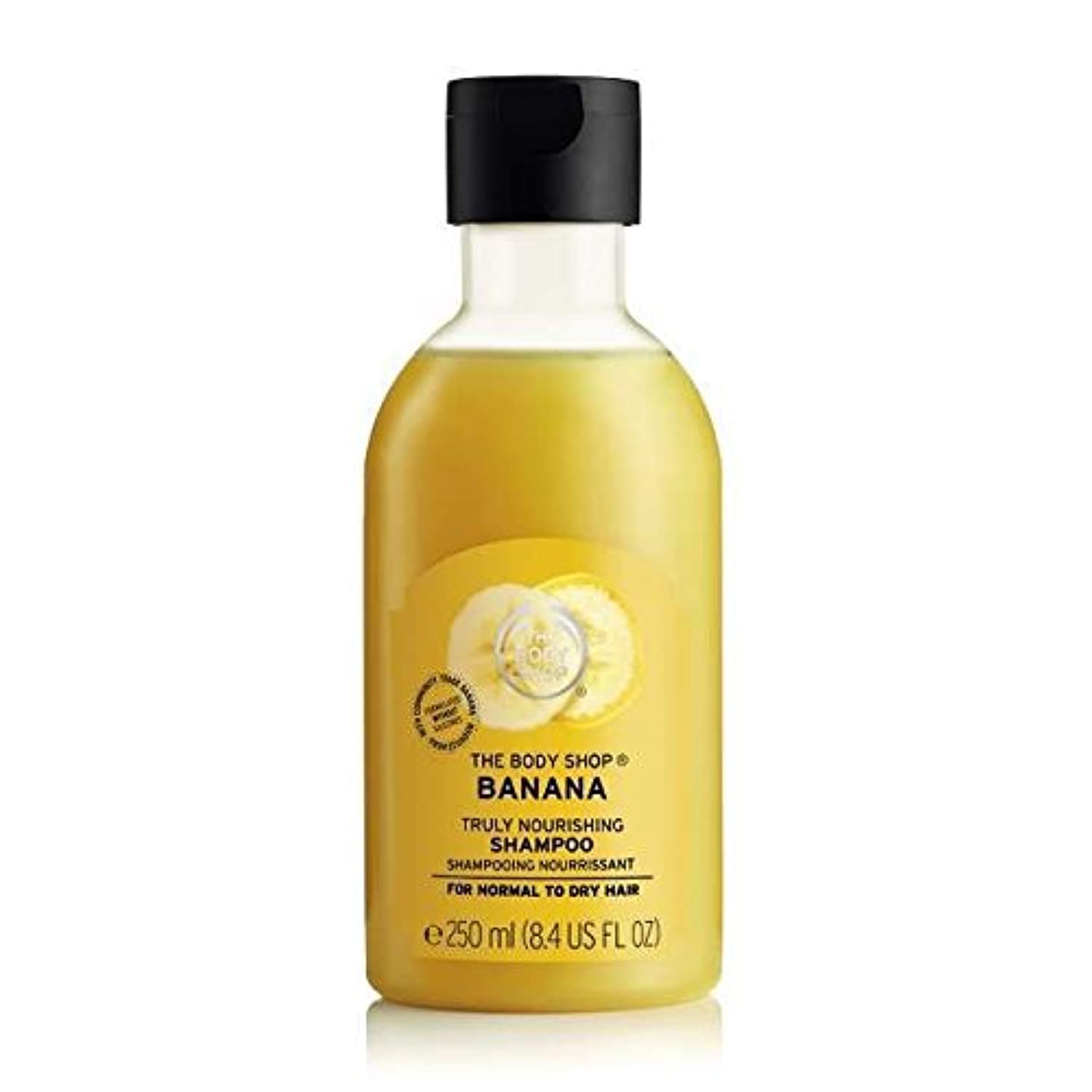 The Body Shop Banana Shampoo & Conditioner Set - 8.5oz (250ml) for Dry & Damaged Hair - Sulfate-Free, Vegan & Cruelty-Free - Nourishing Hair Care for Smooth & Shiny Locks - Perfect for Daily Use & Salon-Quality Results
