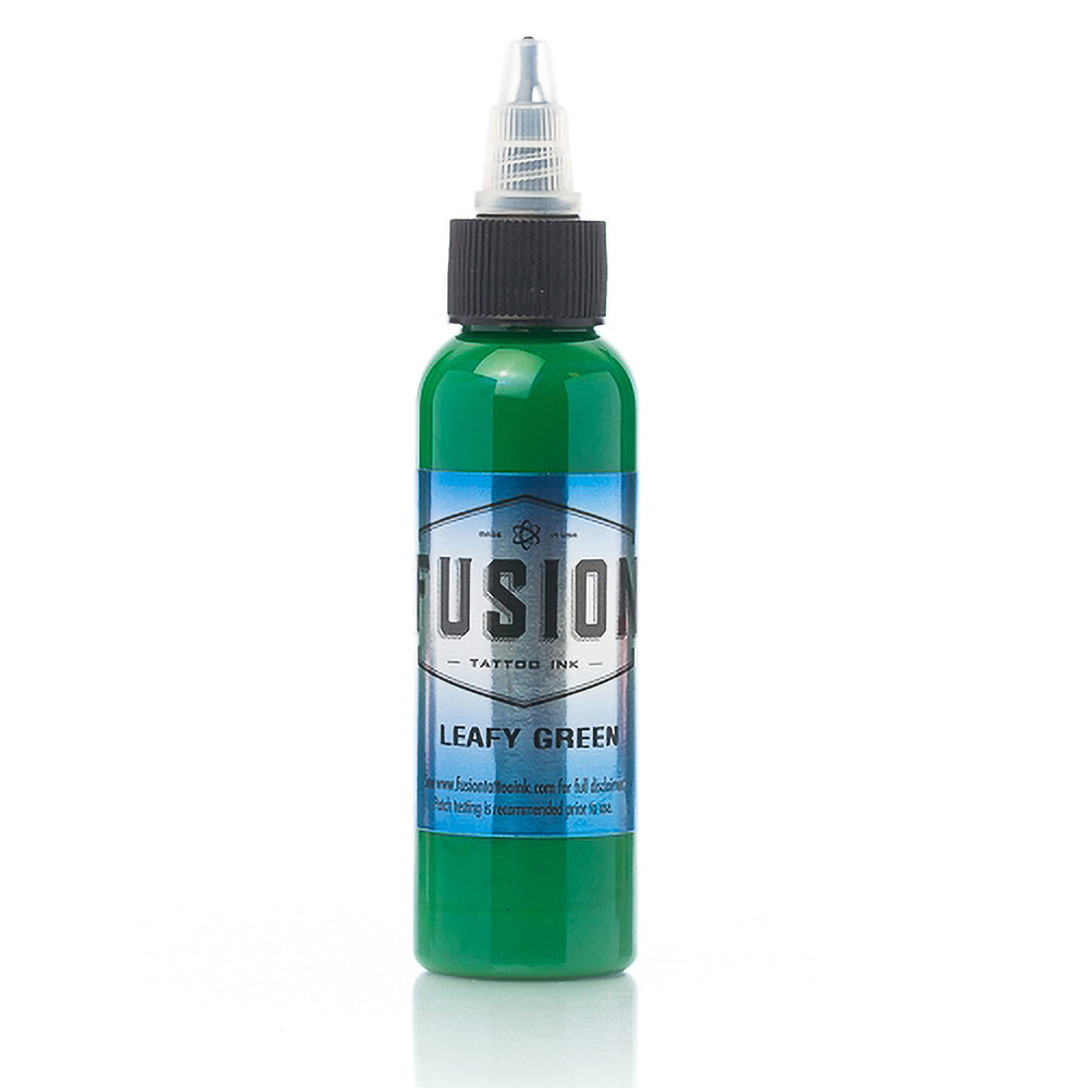 Premium Fusion Tattoo Ink Set - Professional Vegan & Organic Leafy Green Color - Choose Your Size (1oz/4oz/8oz) - Perfect for Tattoo Artists & Body Art Enthusiasts