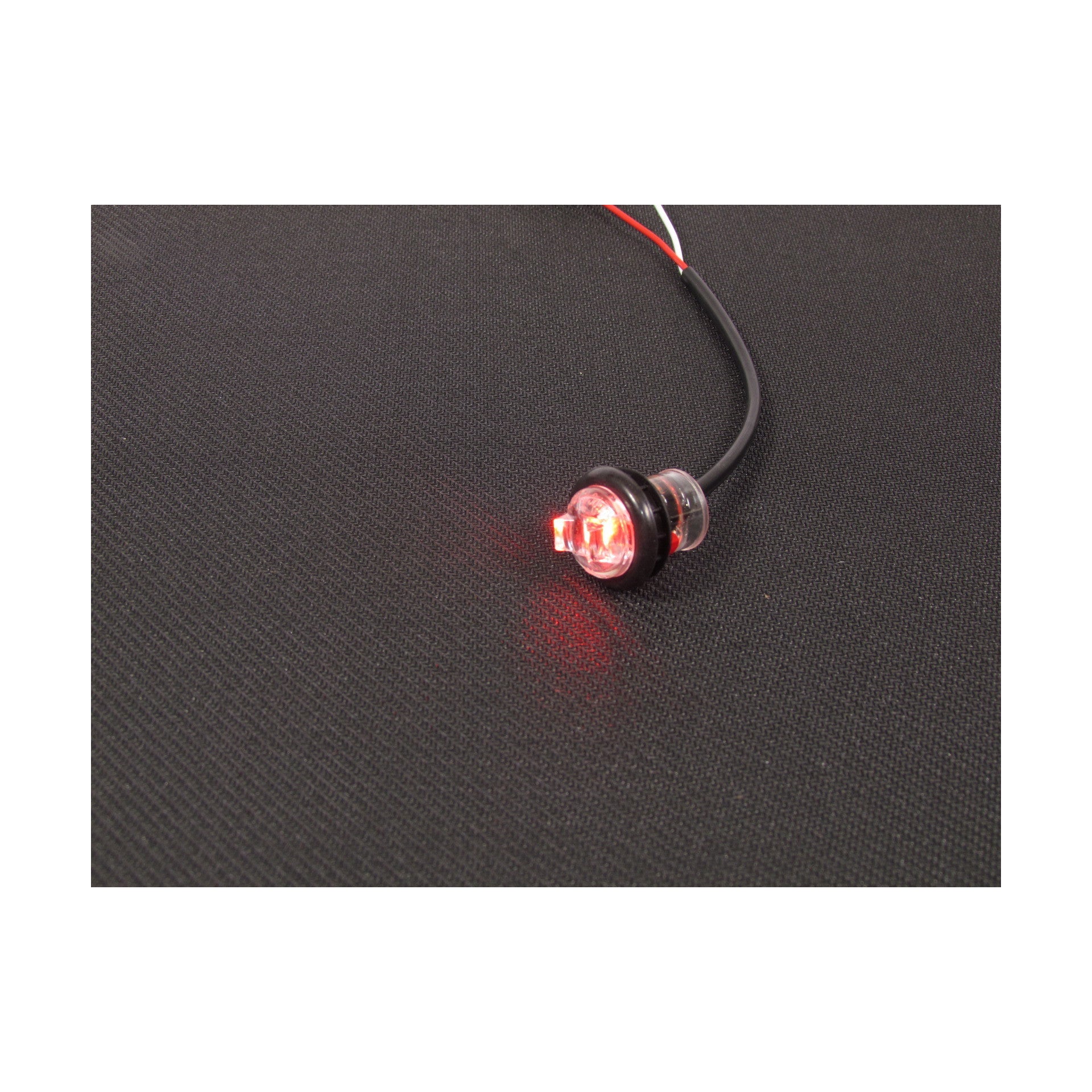 Fortpro 3/4 Inch Round Clearance Marker LED Light - 1 LED Ultra Bright for Truck, Trailer, RV & Off-Road Vehicles - Waterproof & Durable for Outdoor Use