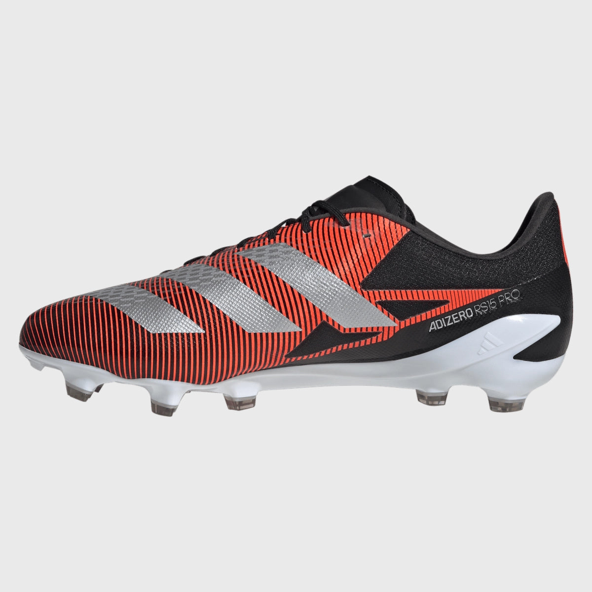 Adidas Adizero RS15 Pro FG Rugby Cleats - Men's Soccer Football Boots Black/Red for Firm Ground - Lightweight & Durable for Competitive Matches & Training