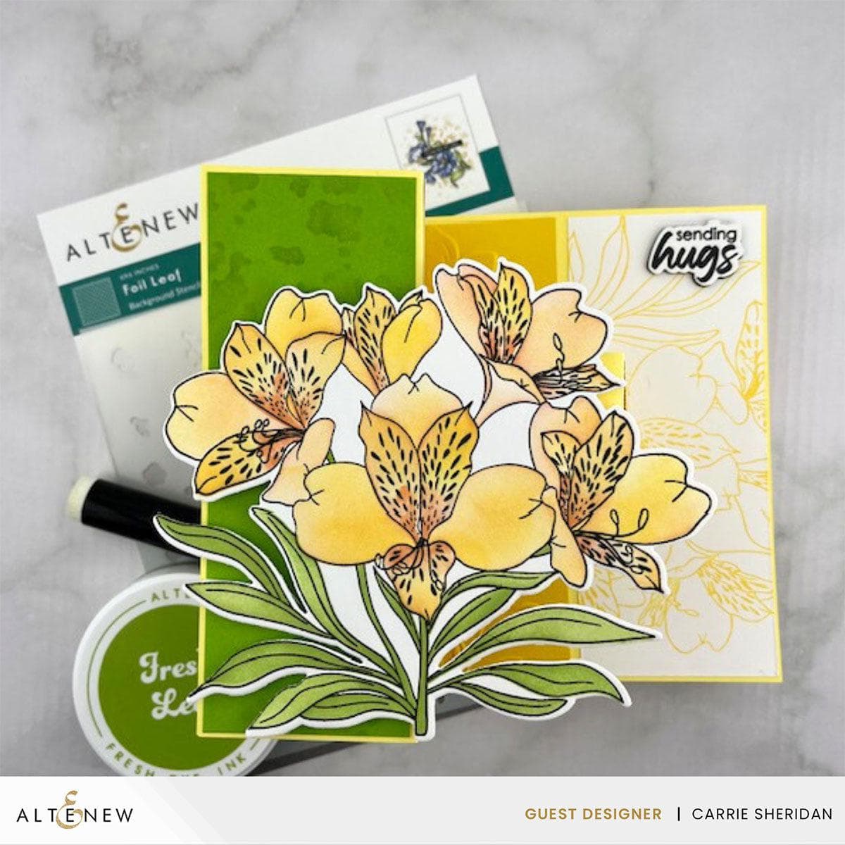 Peruvian Lily Add-On Die Set for DIY Garden Crafting - Perfect for Scrapbooking, Card Making, and Home Decor Projects