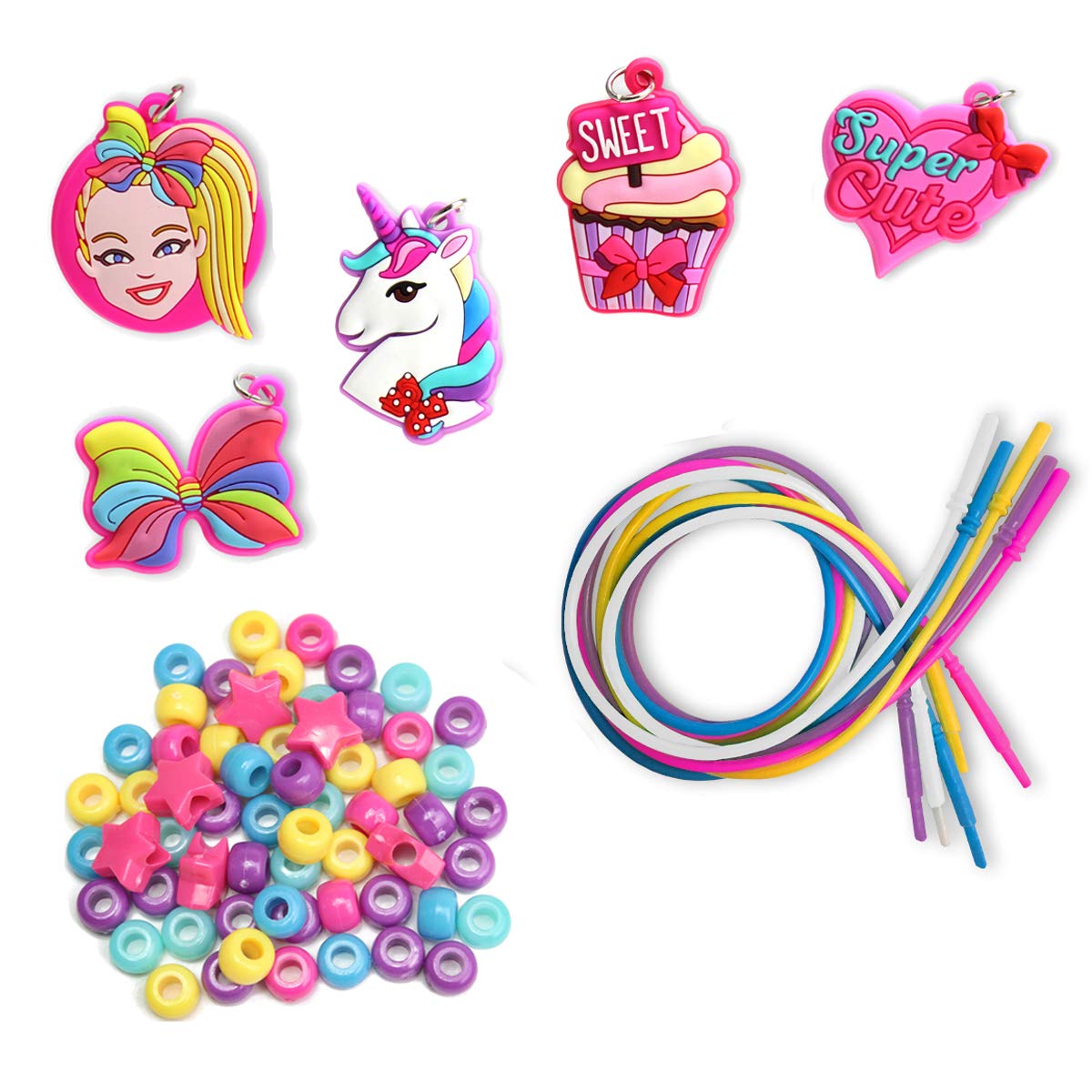 Tara Toys JoJo Necklace Activity Set for Kids - DIY Bead Jewelry Making Kit with 500+ Beads & Charms - Creative Arts & Crafts Gift for Girls Ages 6-12 - Perfect for Birthday Parties, Playdates & Summer Camp Activities