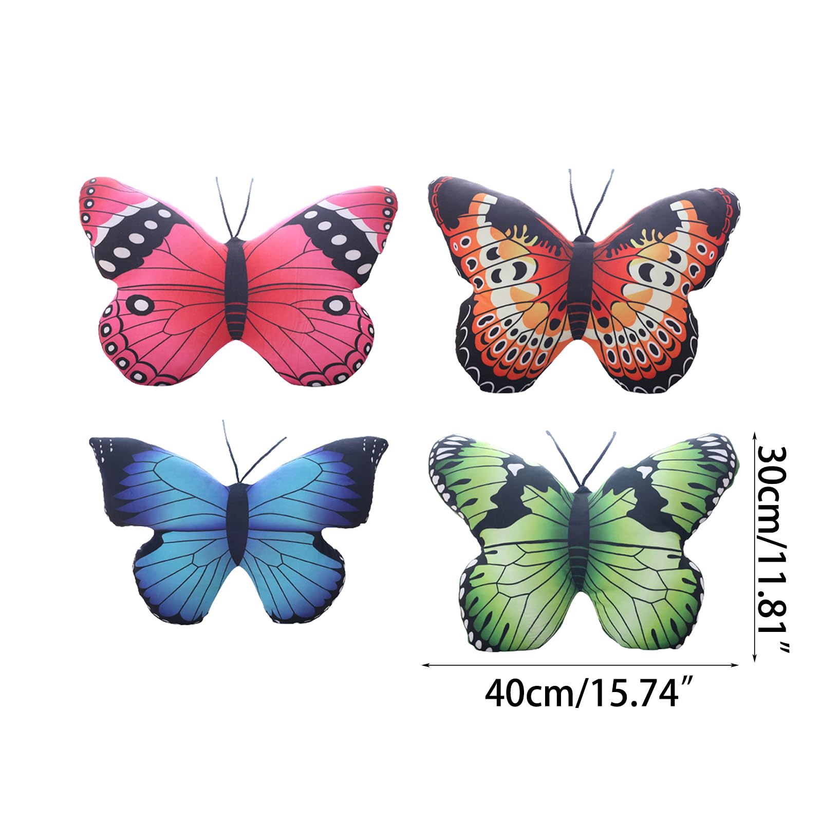 Soft Plush Butterfly Pillow - Cute Stuffed Animal Cushion for Kids & Home Decor | Cozy Throw Pillow for Bedroom, Couch, Nursery & Gifts | Perfect for Relaxation, Playtime & Decorative Accents