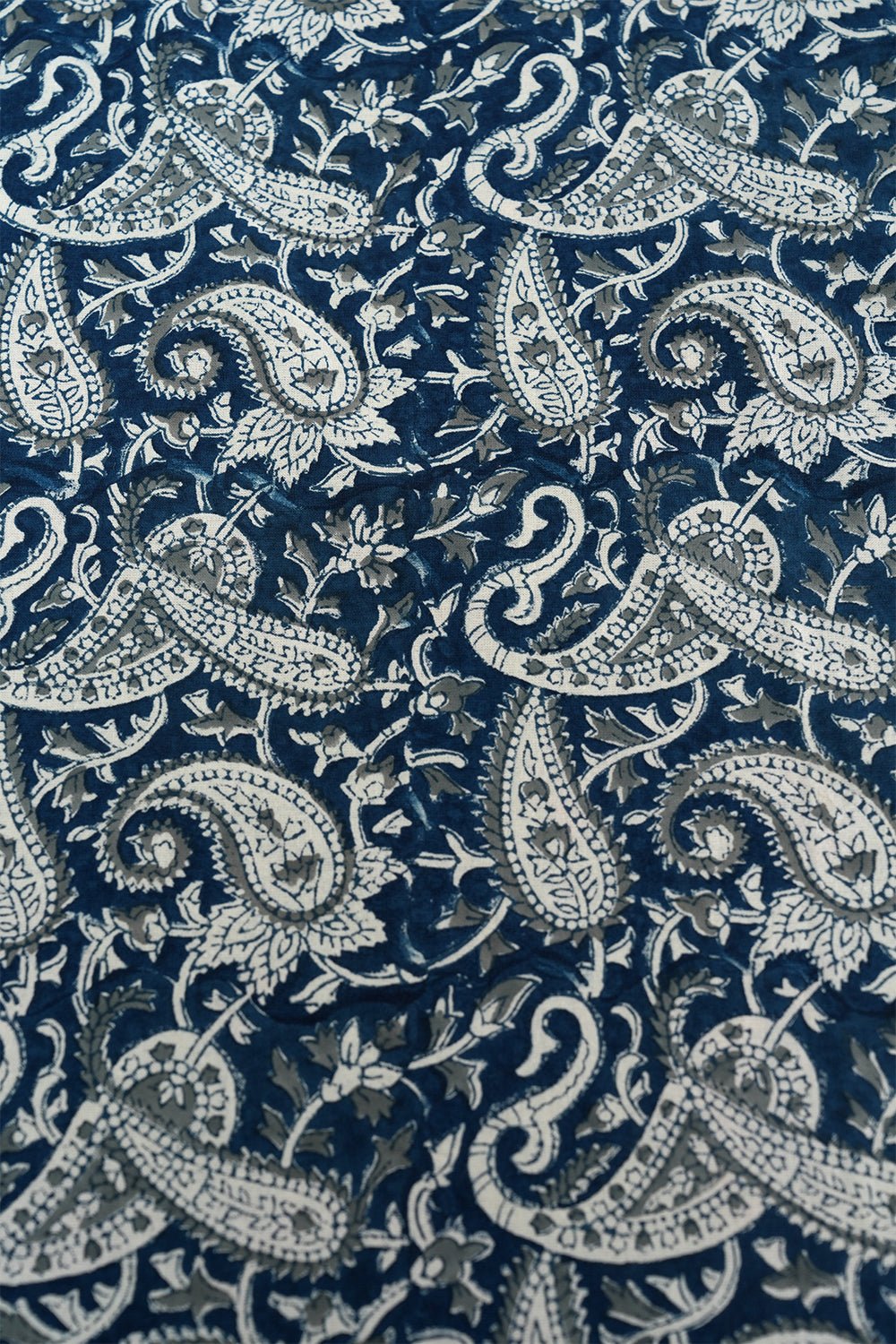 Blue Mist Hand Block Printed Cotton Bedsheet – Premium Soft & Breathable Bedding for Home Decor, Master Bedroom & Guest Room