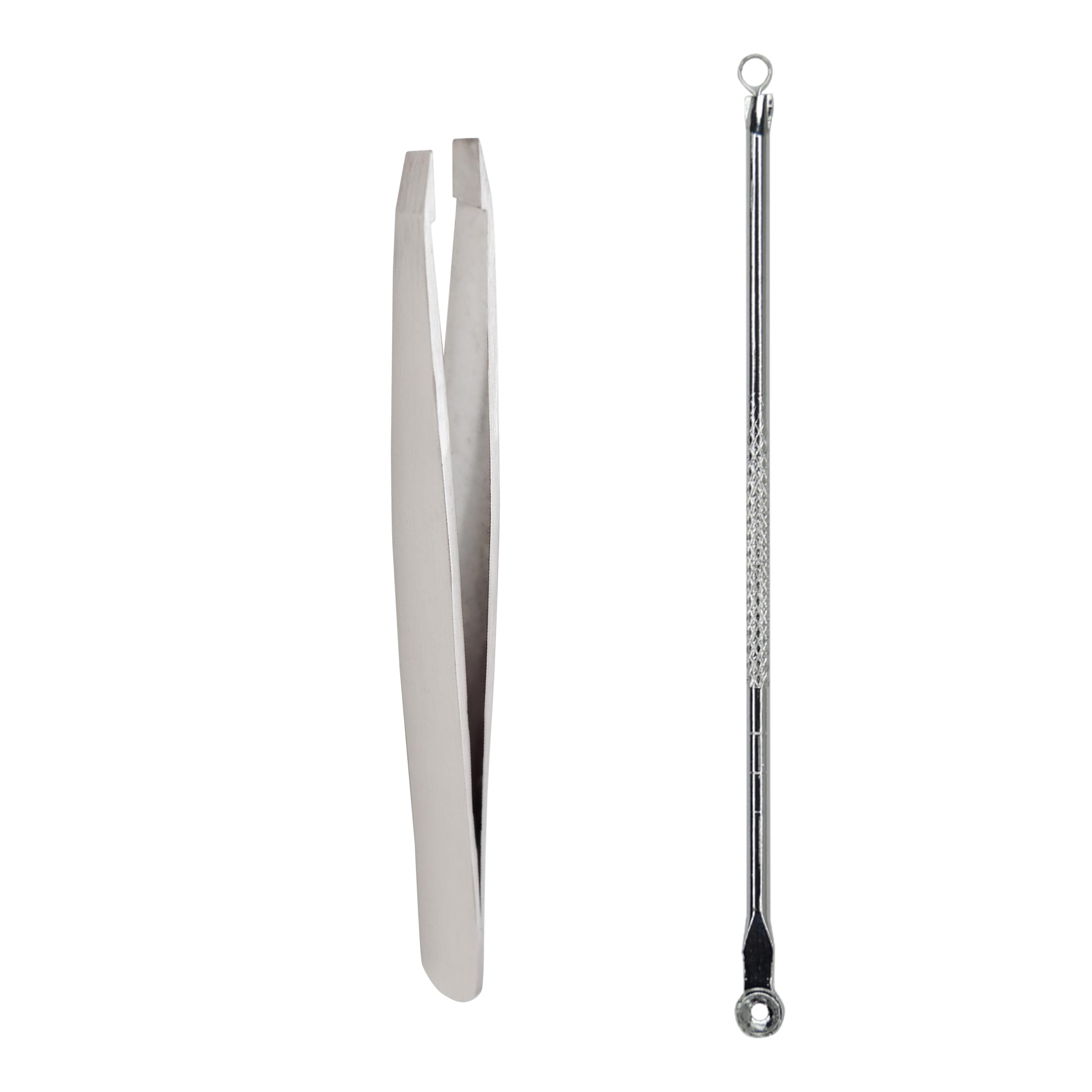 Midazzle Professional Face Accessories Kit - Tweezer & Blackhead Remover Combo Pack of 2 for Eyebrow Shaping & Skincare | Perfect for Home Spa & Beauty Routine