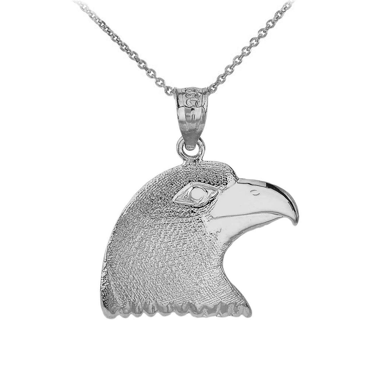 10K Gold American Eagle Charm Pendant Necklace - Certified Solid Gold Jewelry for Women - Perfect for Gifts, Layering & Everyday Wear
