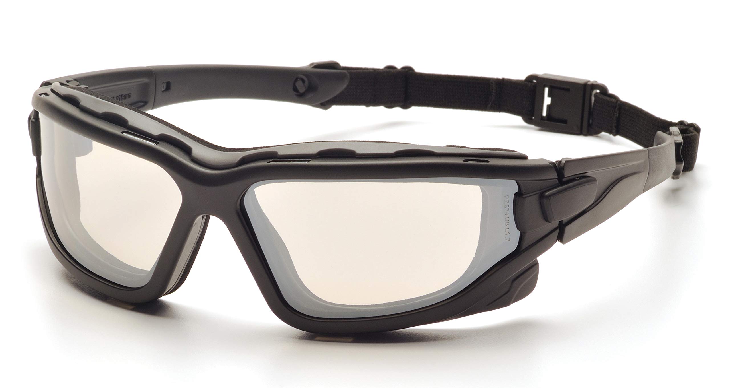 PYRAMEX I-Force Sporty Dual Pane Anti-Fog Goggles - Black Frame with Clear Anti-Fog Lens - Ideal for Cycling, Skiing, Motorcycling & Outdoor Sports