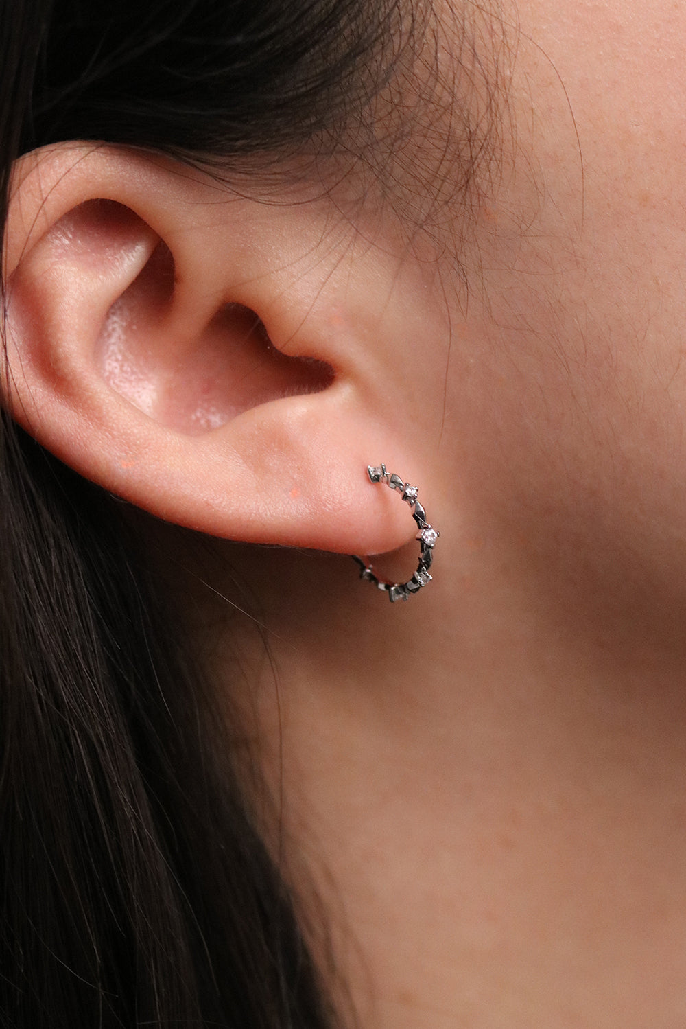 Cubic Hoop Earrings for Women - Trendy Geometric Jewelry for Everyday Wear & Special Occasions
