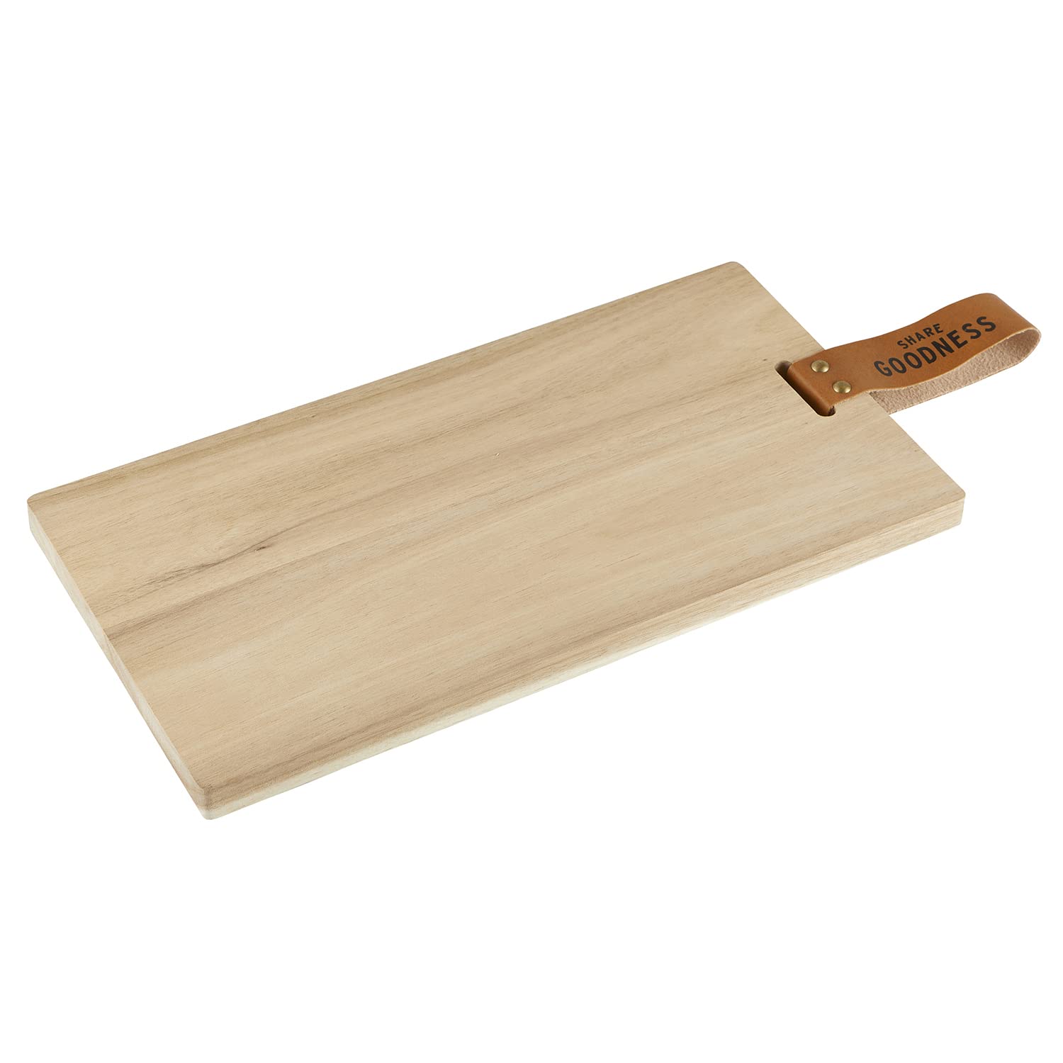 Faithworks Acacia Wood Charcuterie Board - 8 x 15 Inch Serving Tray for Cheese, Charcuterie & Entertaining - Natural Wood Cutting Board for Parties, Weddings & Gifts