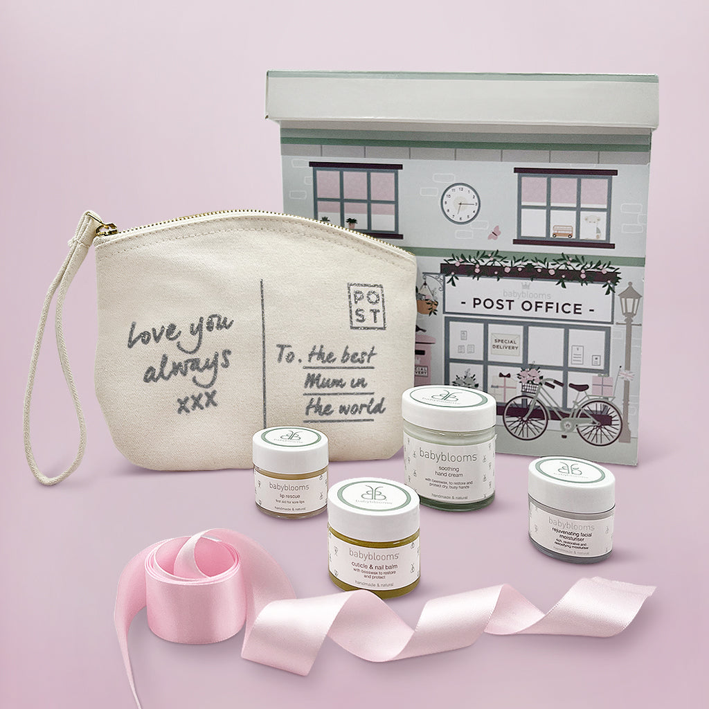 All-Natural Skincare Gift Set with Canvas Pouch - Perfect Mother's Day Present for Spa & Self-Care Moments