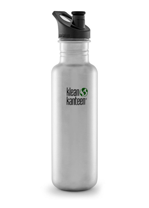 **Klean Kanteen Classic 27oz (800mL) Stainless Steel Water Bottle - Leakproof, BPA-Free, Eco-Friendly for Hiking, Gym & Everyday Use**