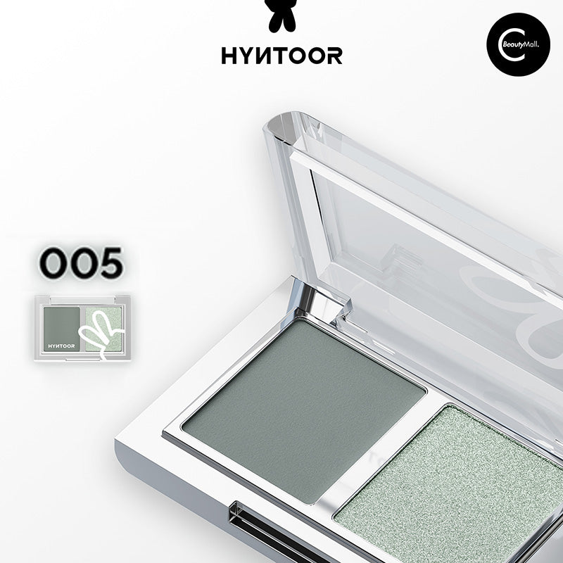 HYNTOOR Cooling Duo Eyeshadow Palette - Long-Lasting Matte & Shimmer Makeup for Day & Night Looks - Perfect for Parties, Weddings, and Everyday Wear