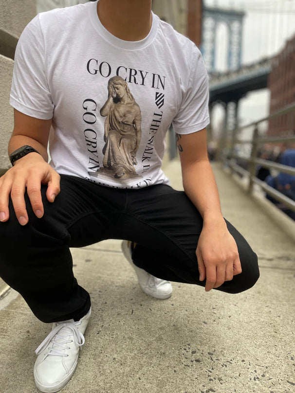 Go Cry in the Walk In Shirt - Funny Sarcastic T-Shirt for Men & Women - Perfect for Gym, Workout & Casual Wear
