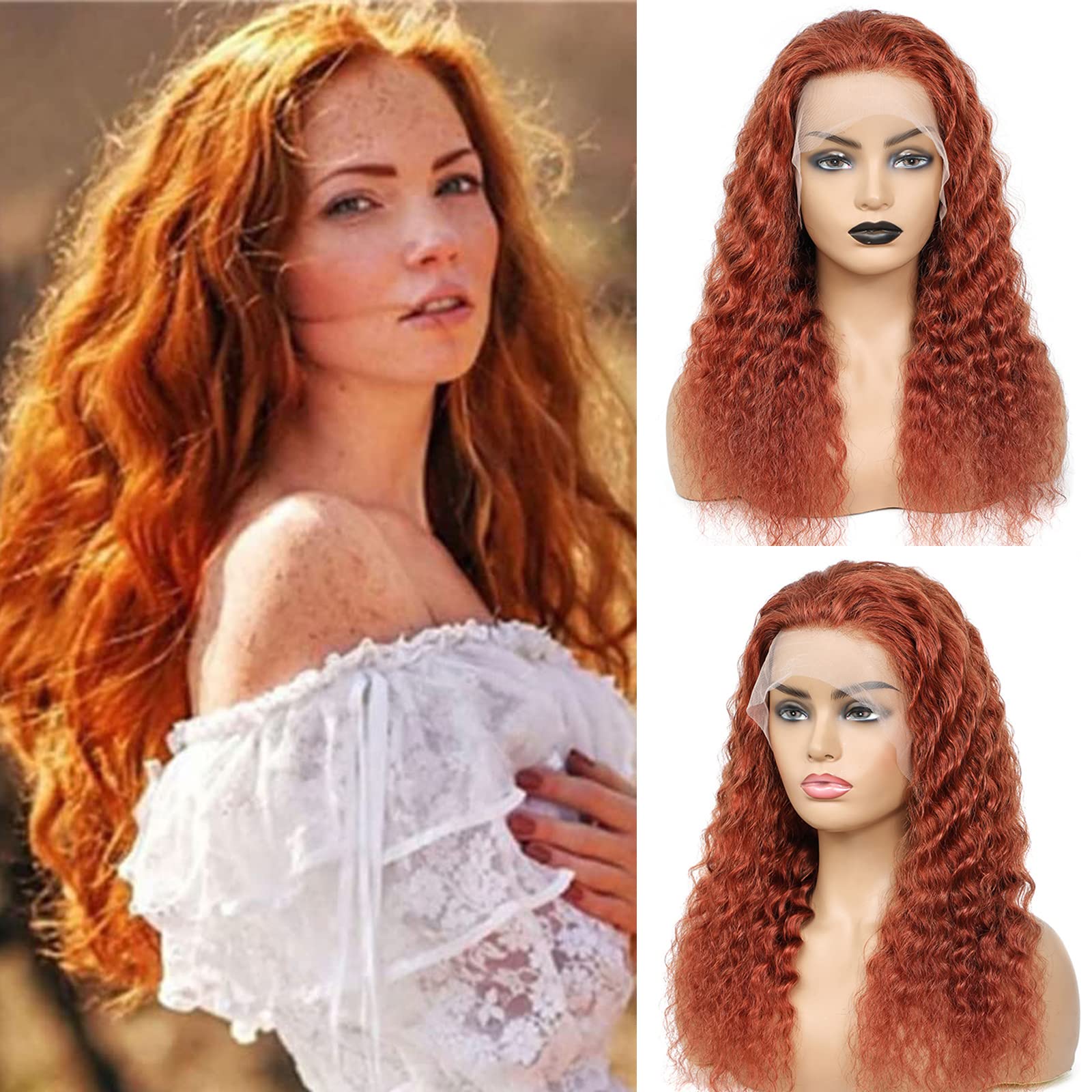 20 Inch Water Wave Lace Front Wigs Human Hair - 13x4 HD Lace Pre-Plucked with Baby Hair for Black Women | Natural Looking Body Wave Wigs for Daily Wear, Parties & Special Occasions