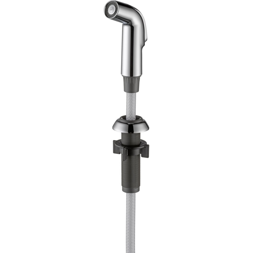 Delta RP60097 Chrome Single Handle Pull-Down Kitchen Faucet with Soap Dispenser - Modern Design for Sink, Dishwashing & Food Prep
