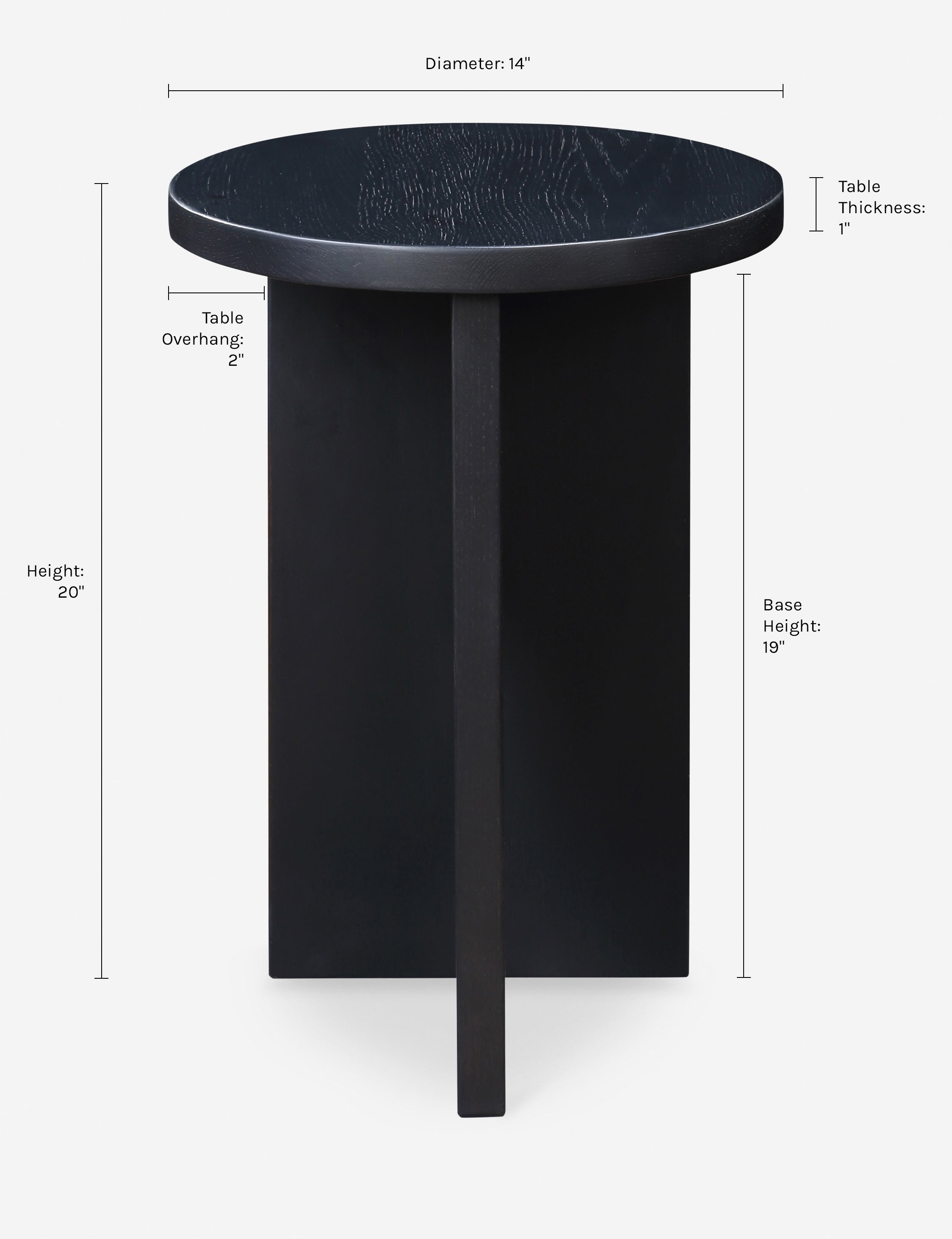 Modern Round Side Table - Wooden Accent Table for Living Room, Bedroom & Office - Perfect for Coffee, Books & Decor