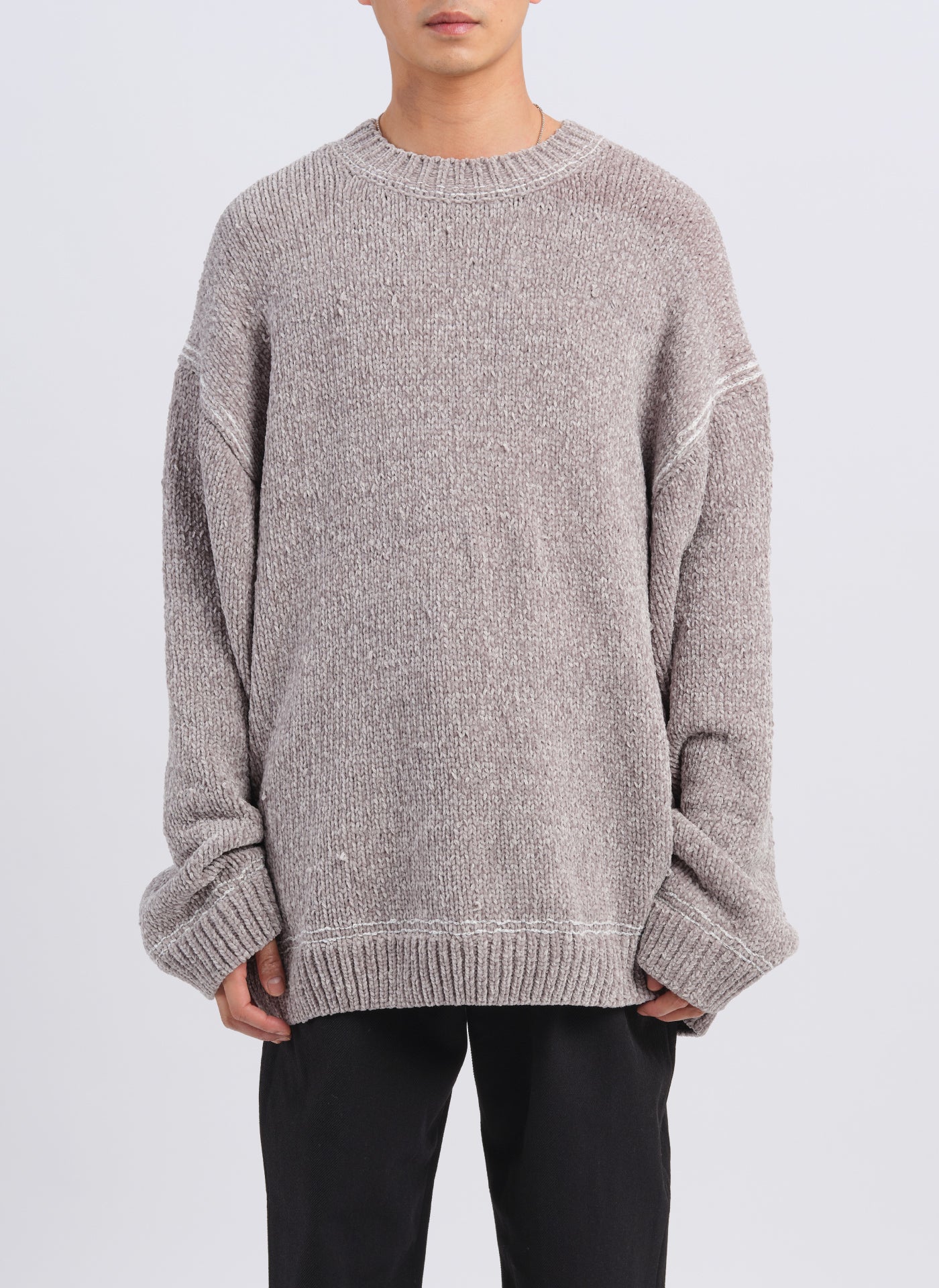 Hand Stitched Polyester Velvet Knitted Pullover Sweater - Cozy Winter Wear for Women & Men | Perfect for Casual Outfits, Office & Date Nights