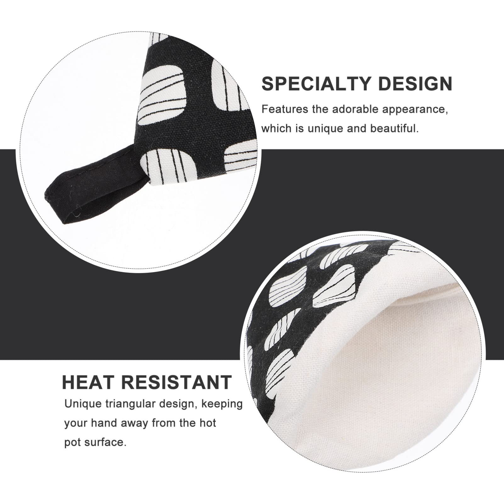 2pcs Heat Resistant Pot Lid Cover & Handle Protector - Thickened Cotton Anti-Scald Gloves for Hot Pots, Cooking & Kitchen Safety - Perfect for Soup Pots, Pressure Cookers & Stovetop Cooking