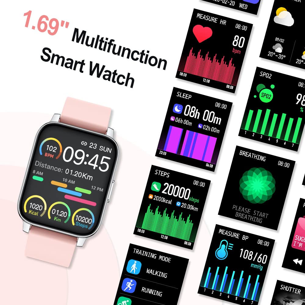 MuGo Smart Watch for Men & Women - 1.69