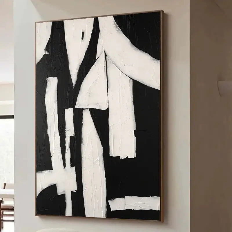 Abstract Tranquility Art Painting - Modern Canvas Wall Decor for Living Room, Bedroom & Office - Handmade Contemporary Artwork #WS004