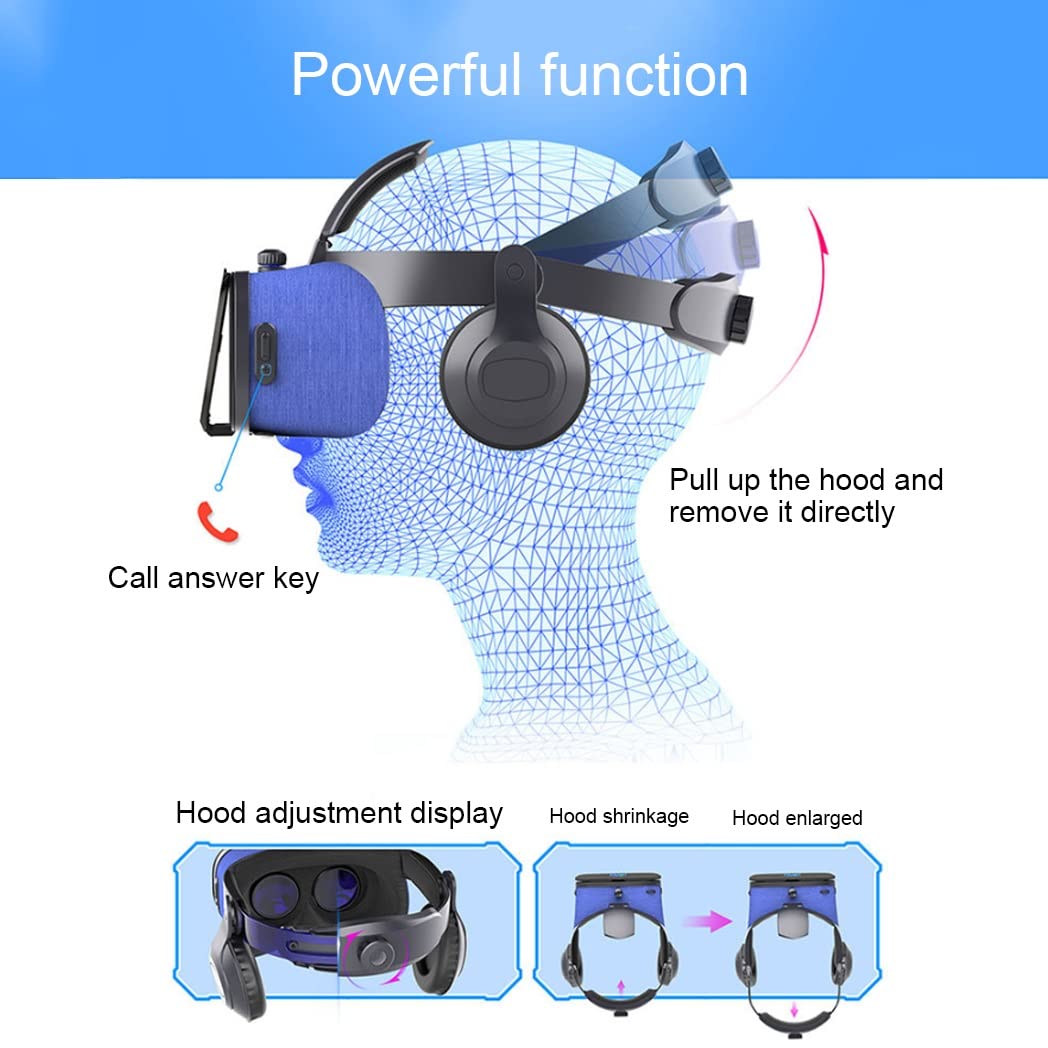 3D VR Headset with Bluetooth Controller - Compatible with iPhone 13 Pro Max/13 Pro/13/12/11, Samsung Galaxy S21, Huawei & Xiaomi Series - Immersive Virtual Reality Experience for Gaming, Movies & Education (Color: Green, Size: iOS)