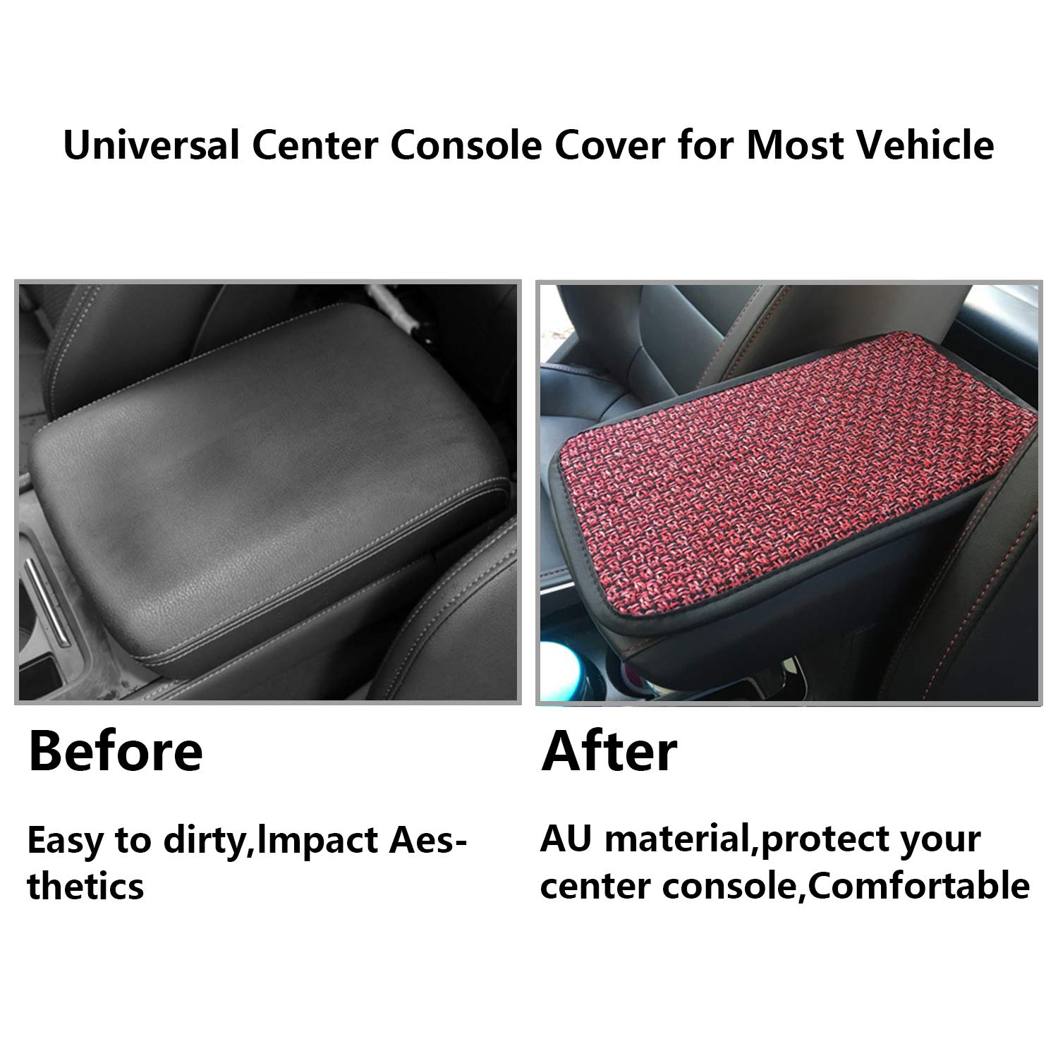 Universal Car Armrest Cover - Soft Comfort Padding for Most Vehicles, SUVs & Trucks | Non-Slip Car Accessories for Driving Comfort & Interior Protection | Perfect for Long Road Trips & Daily Commutes
