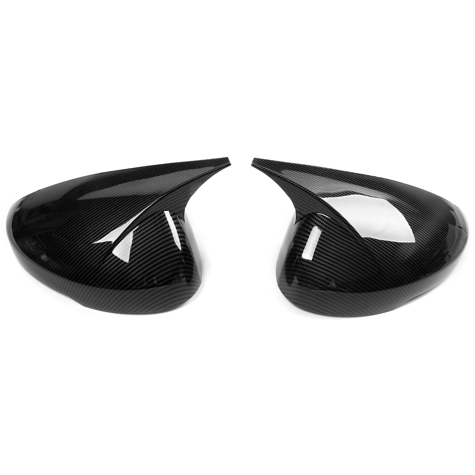 FREEMOTOR802 Carbon Fiber ABS Rear View Mirror Covers for 2022-2024 Honda Civic Touring Sedan & 2023-2025 Civic Sport Touring/Type R Hatchback - 2PC Side Mirror Protectors Trim - Enhance Style & Protection for Daily Driving & Car Shows