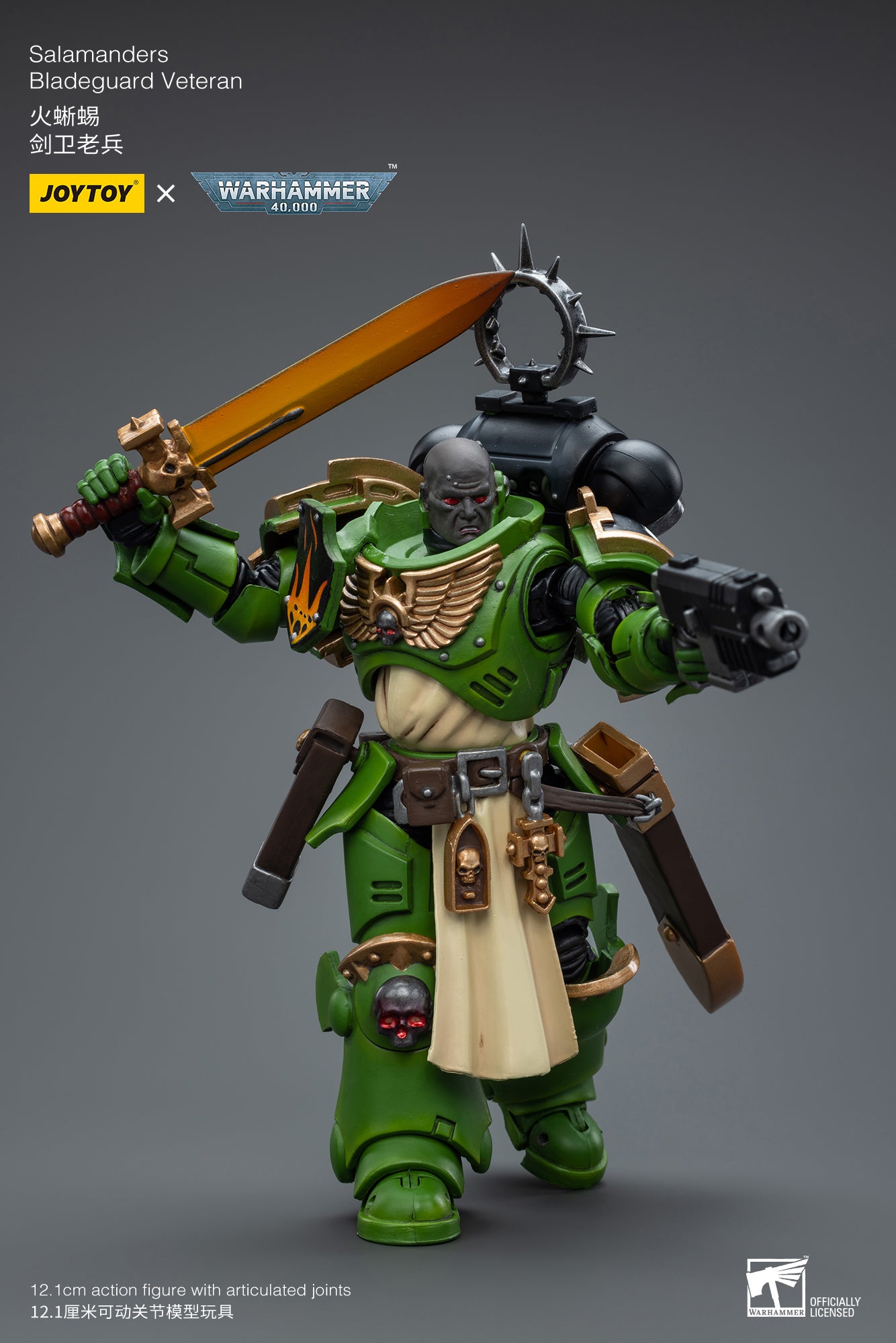 JOYTOY 1/18 Scale Warhammer 40K Bladeguard Veteran Action Figure - Collectible Miniature for Warhammer Fans, Tabletop Gaming & Display